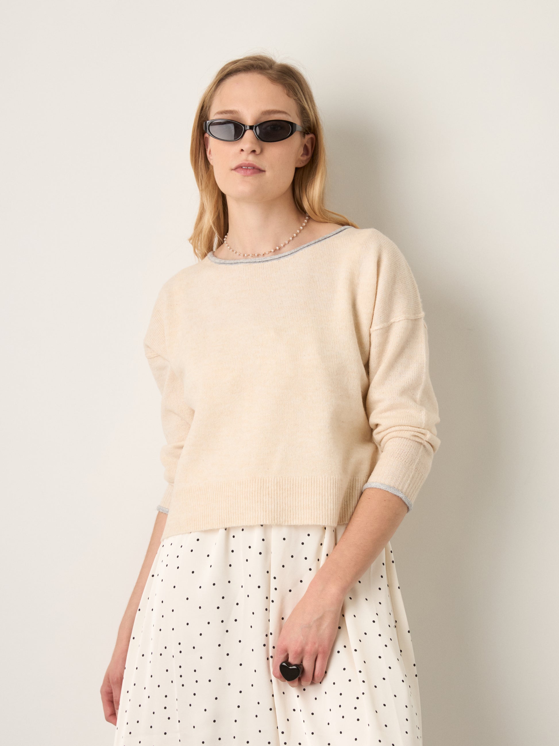MONK & LOU - Shiloh Relaxed Pullover Sweater - 