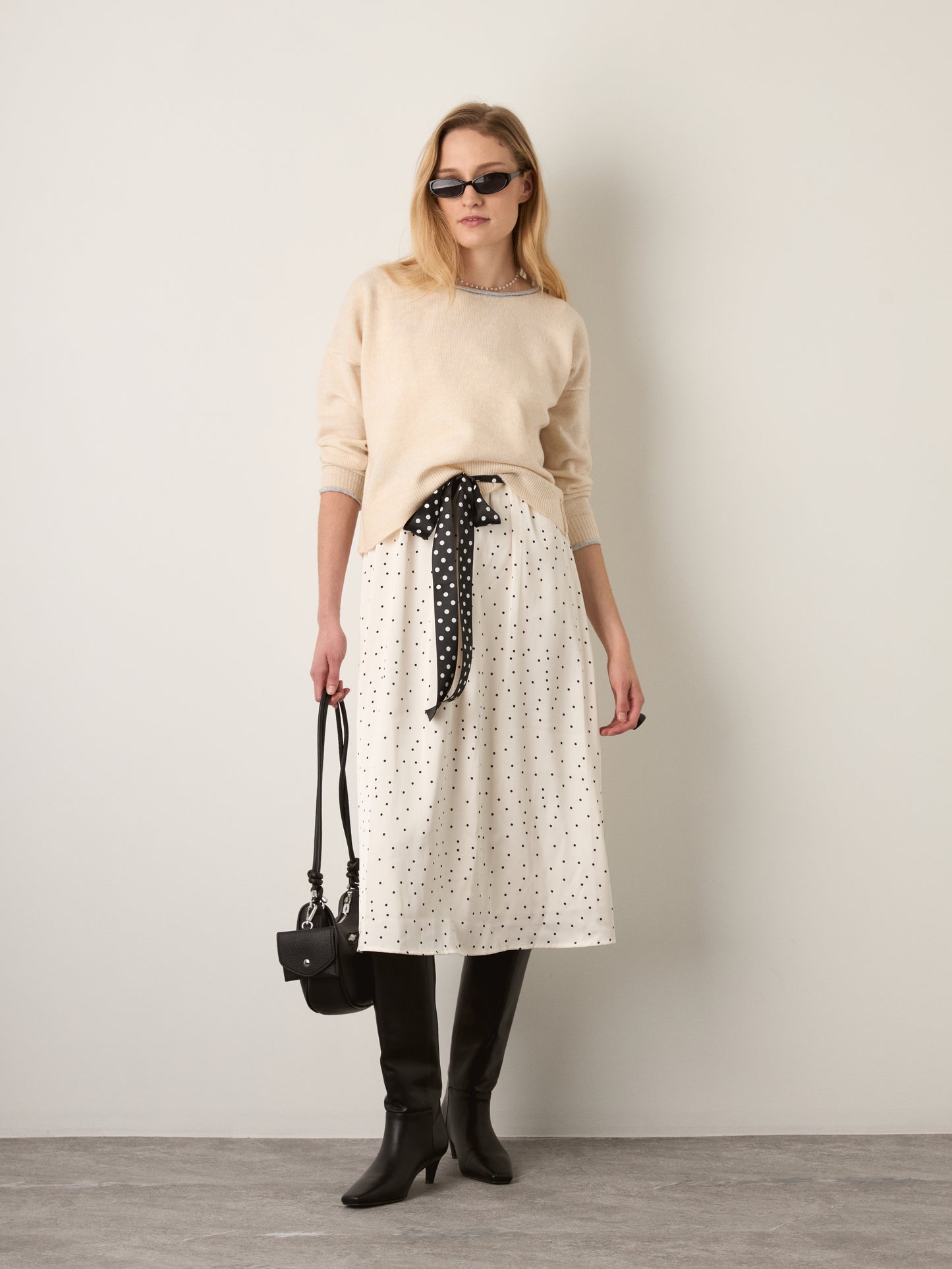 MONK & LOU - Shiloh Relaxed Pullover Sweater - Ivory