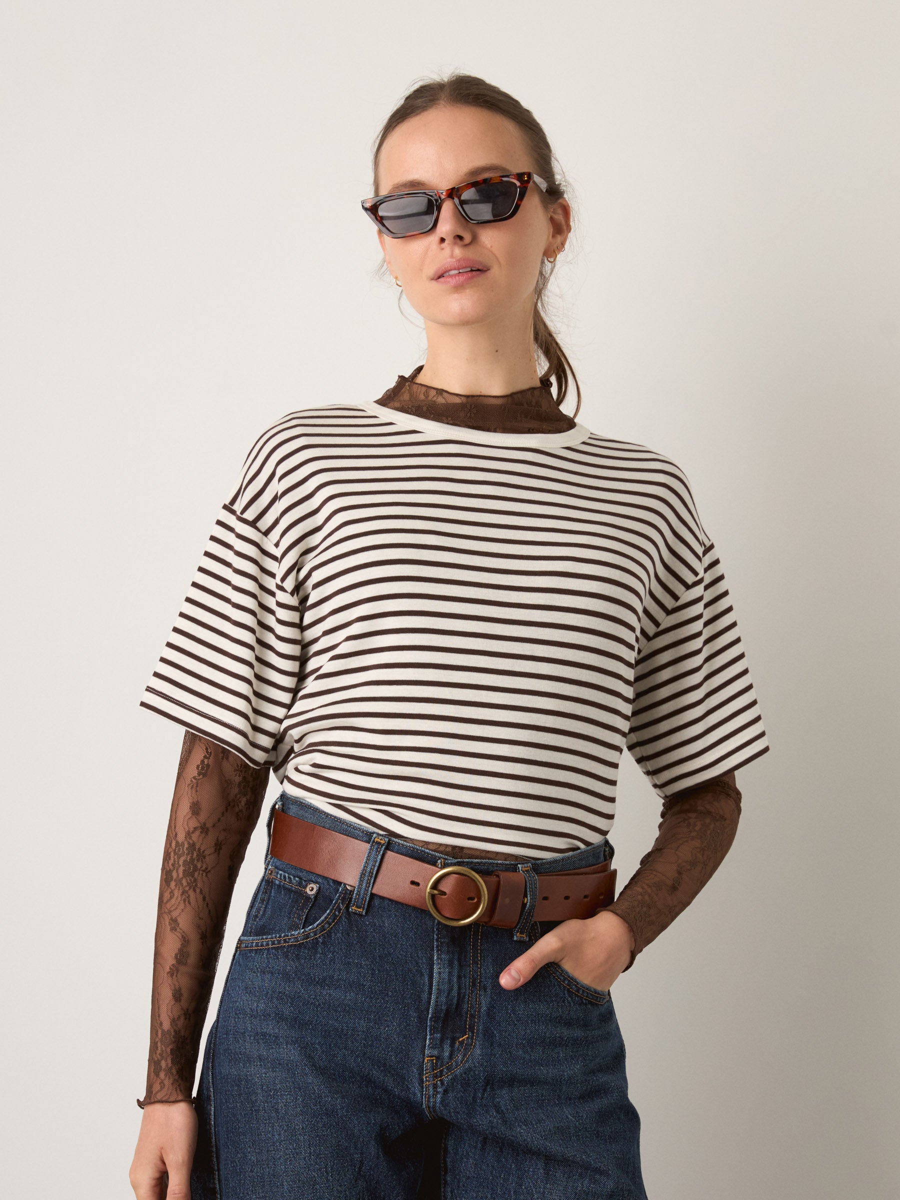 MONK & LOU - Silas Cropped T-Shirt - 