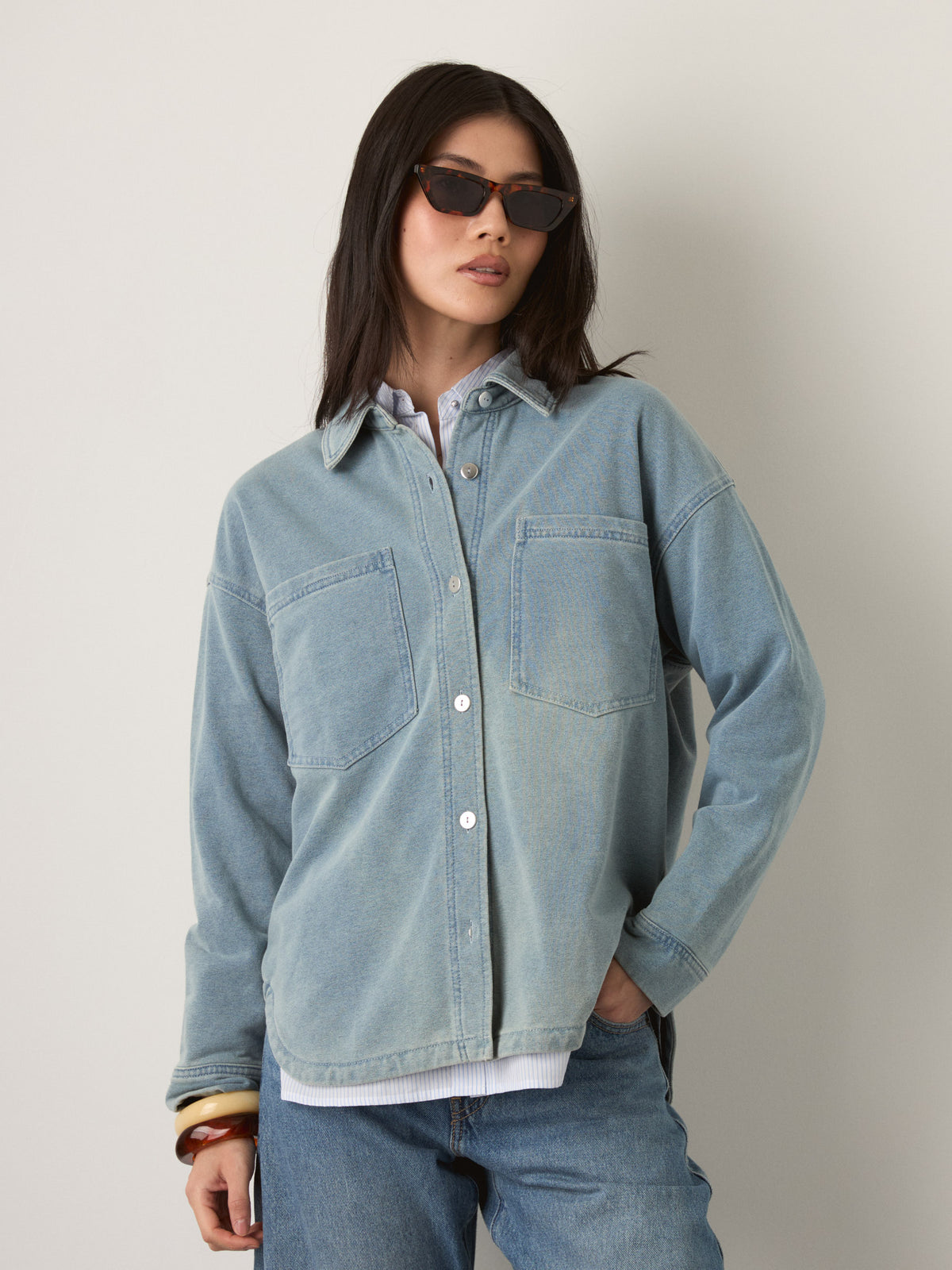 MONK & LOU - Sylvie Knit Shirt Jacket - 