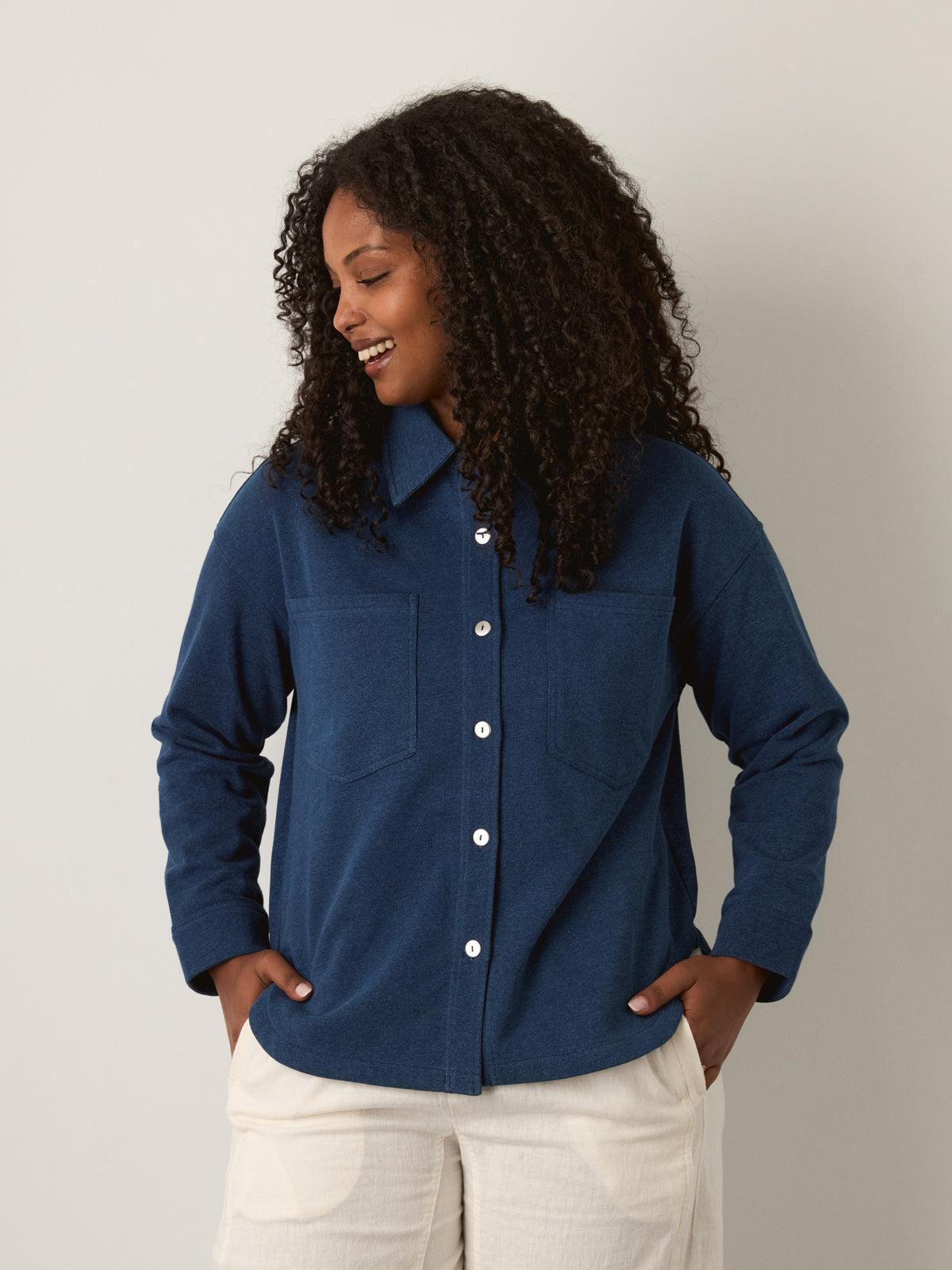 MONK & LOU - Sylvie Knit Shirt Jacket - 