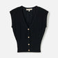 Monk & Lou Sweater Black / XS Herringstitch Saturnia Vest