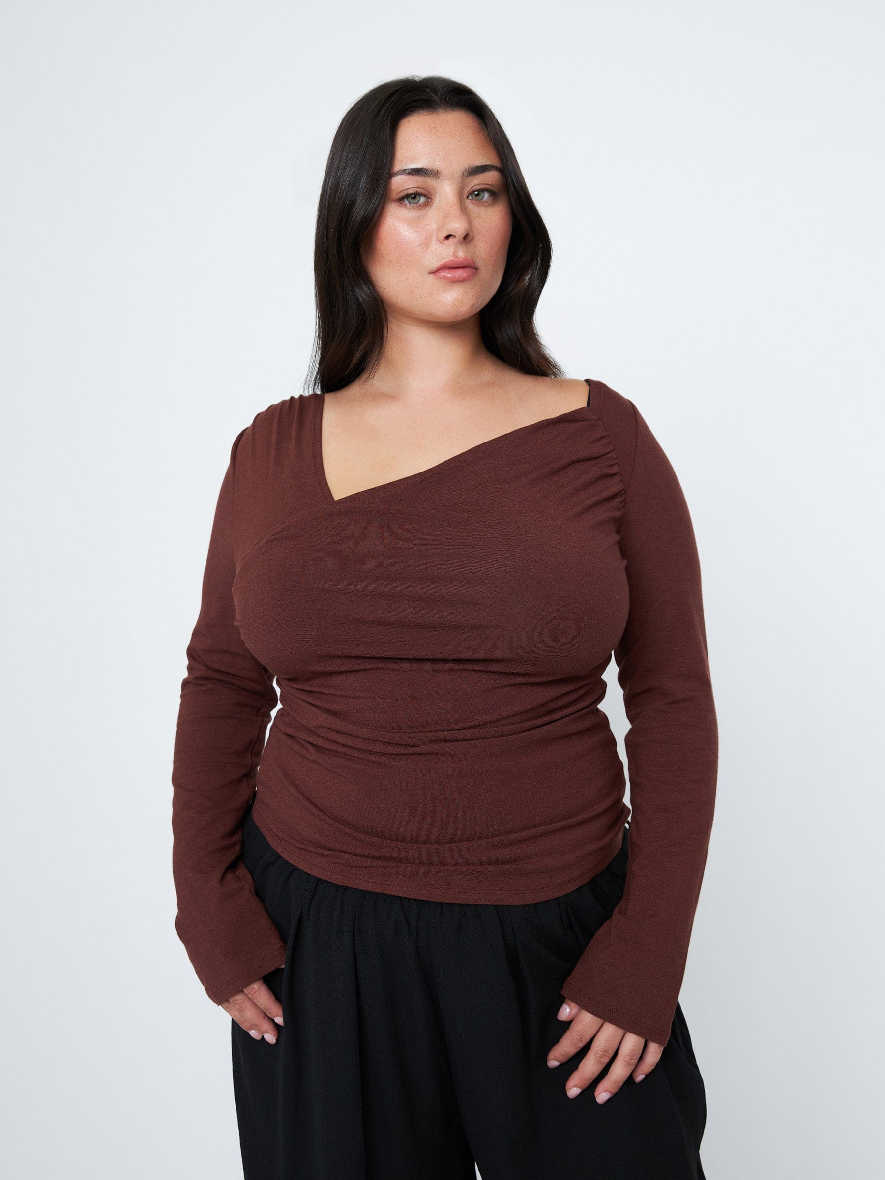 MONK & LOU - Corina Draped Top