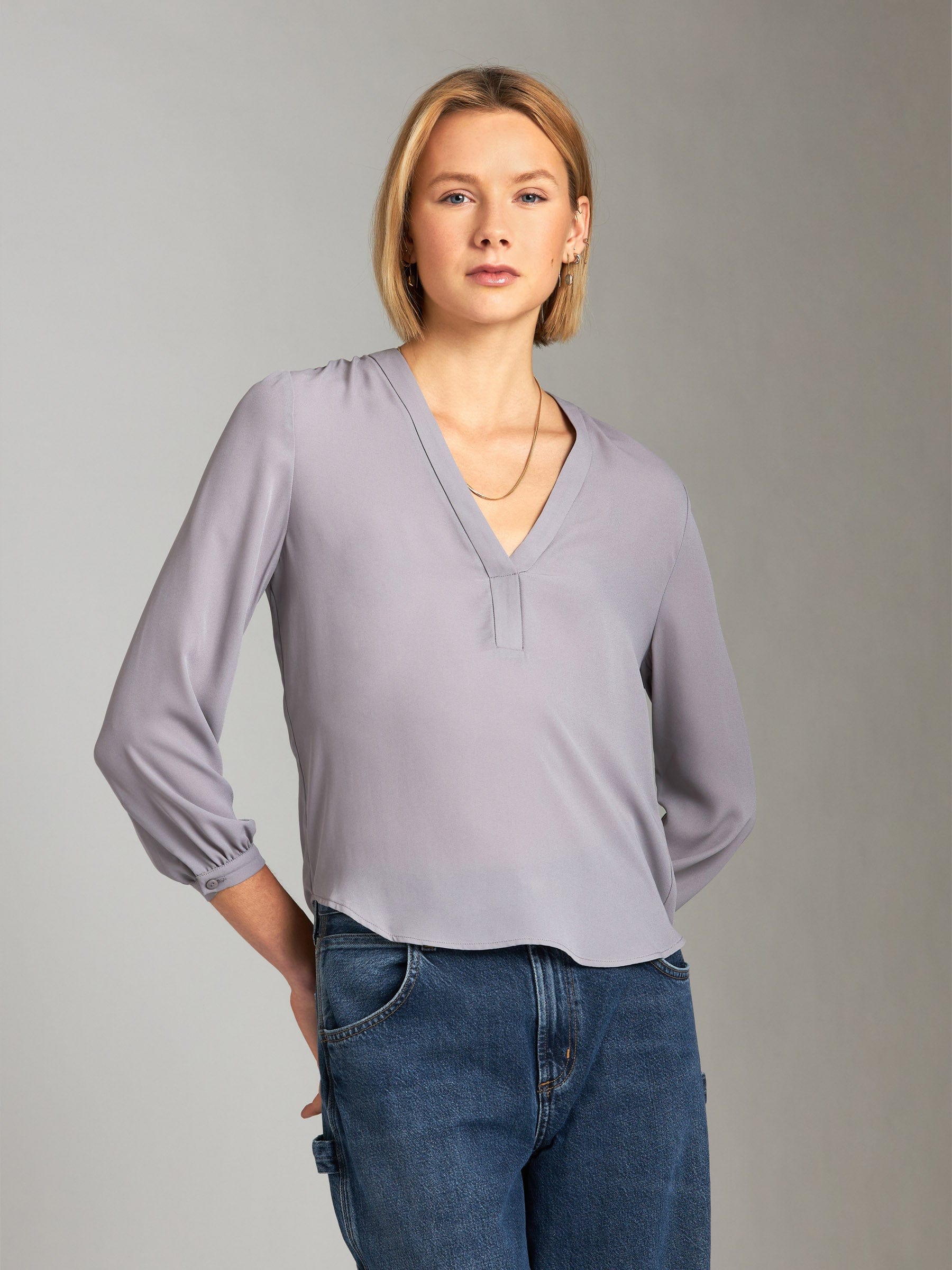 MONK & LOU - Dobby Adina Blouse