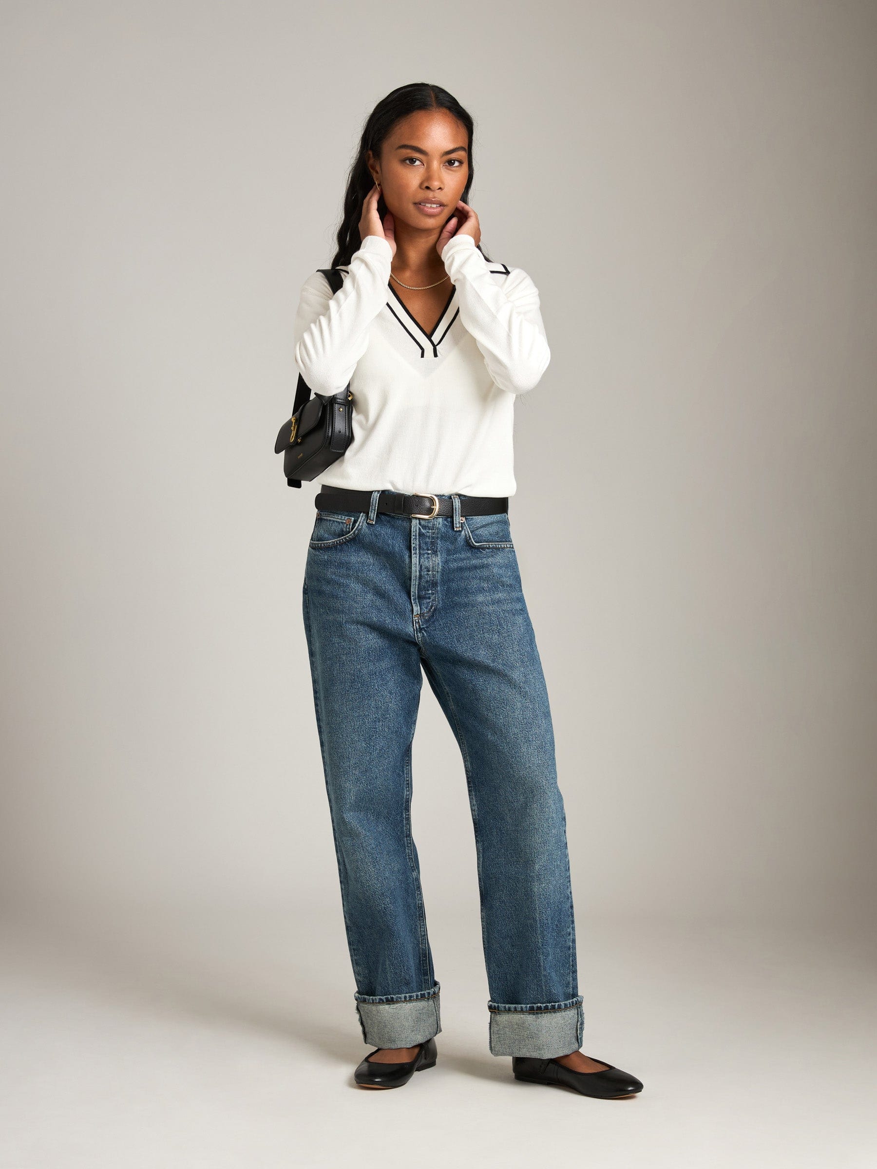 MONK & LOU - Rochelle Longsleeve Polo