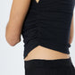 Monk & Lou TOPS Shona Mock Neck Ruched Shell