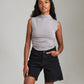 Monk & Lou TOPS Shona Mock Neck Ruched Shell