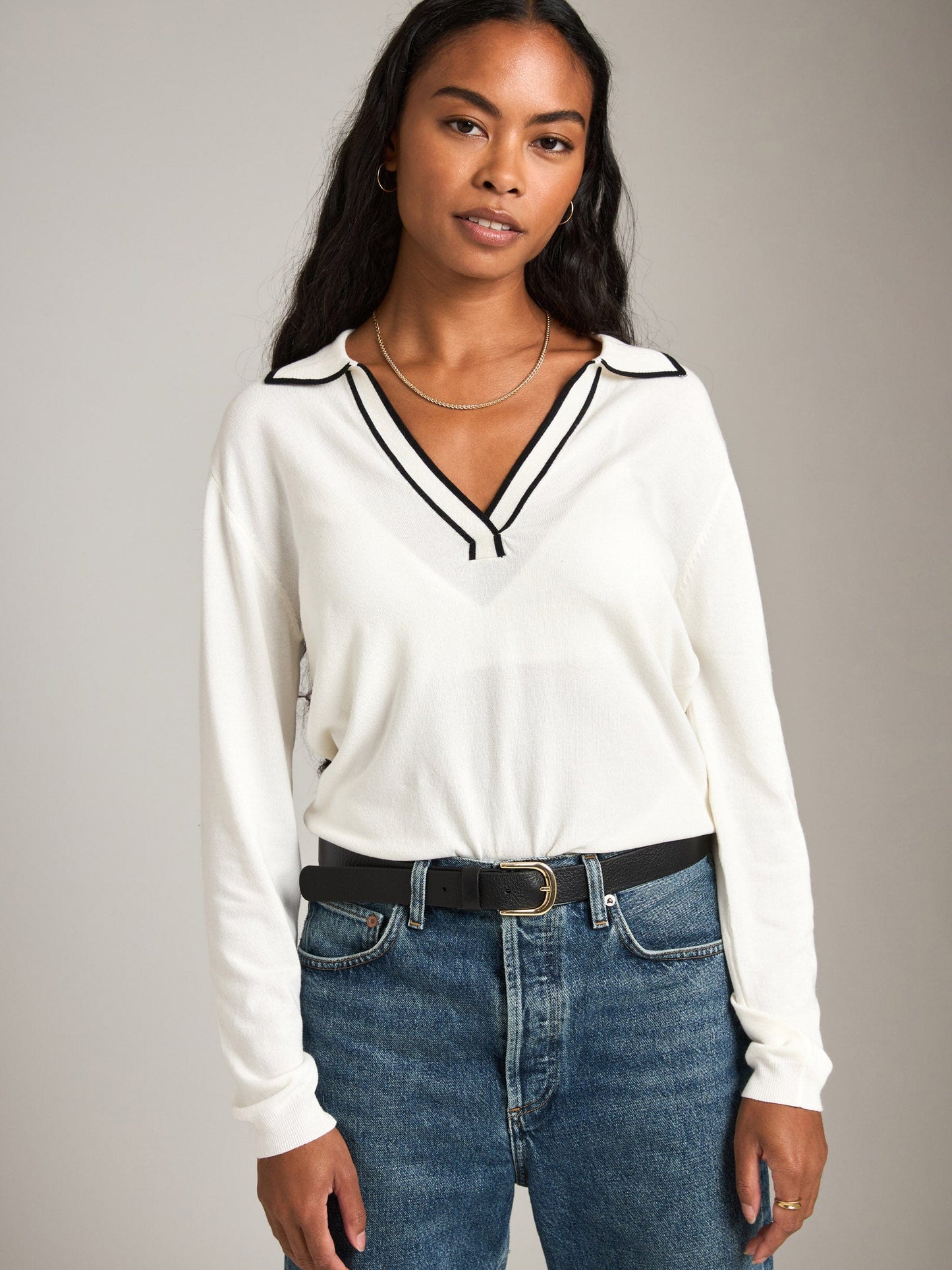 MONK & LOU - Rochelle Longsleeve Polo