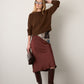 MONK & LOU - Valerian Cropped Sweater - Brownie