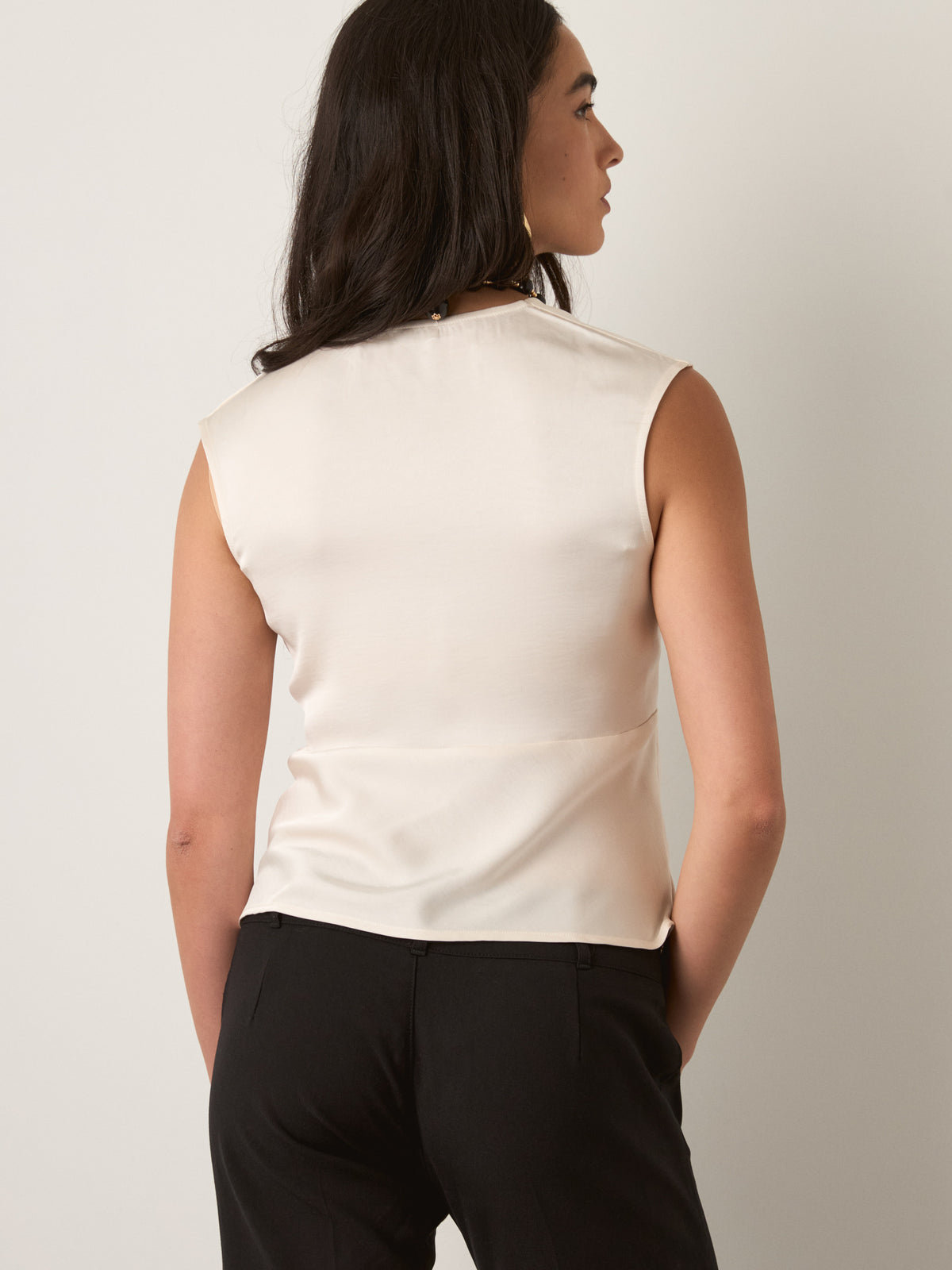 MONK & LOU - Zinnia Shell Tie Top - 