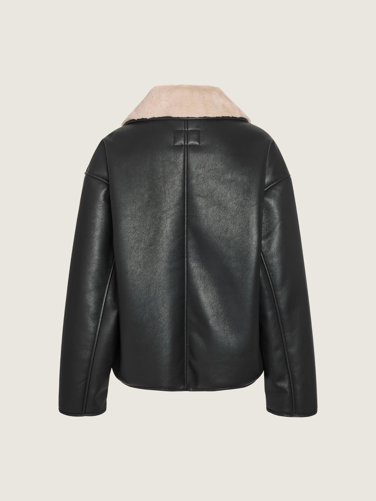 NOISY MAY - Zinna Faux Leather Aviator Jacket - 