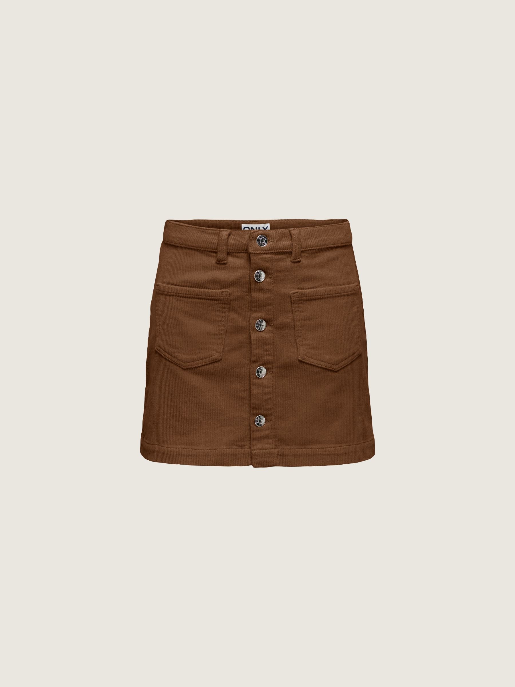 ONLY - Amazing Corduroy Skirt - Bison