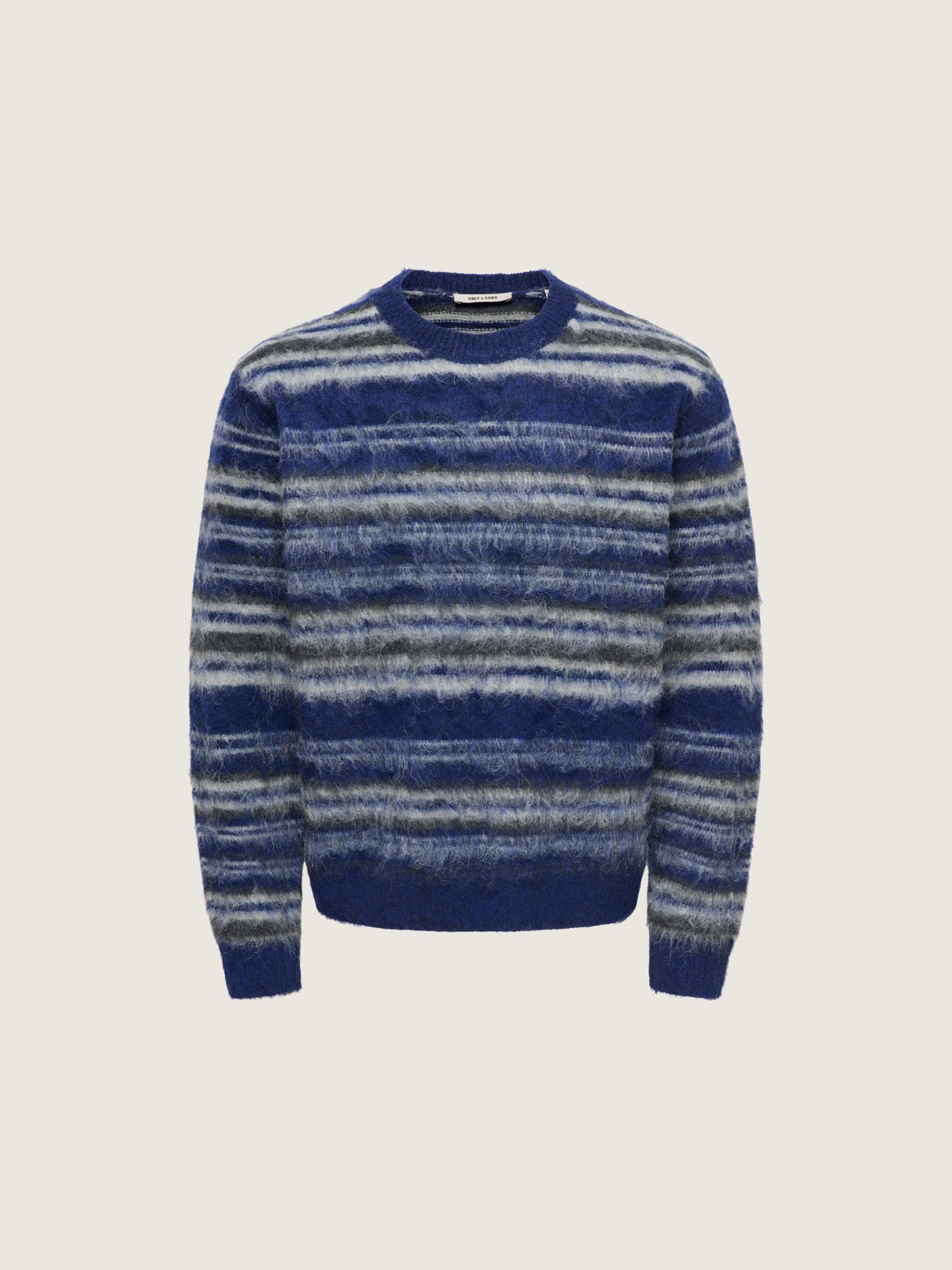 ONLY & SONS - Aiden Stripe Knit Sweater - Ocean Cavern