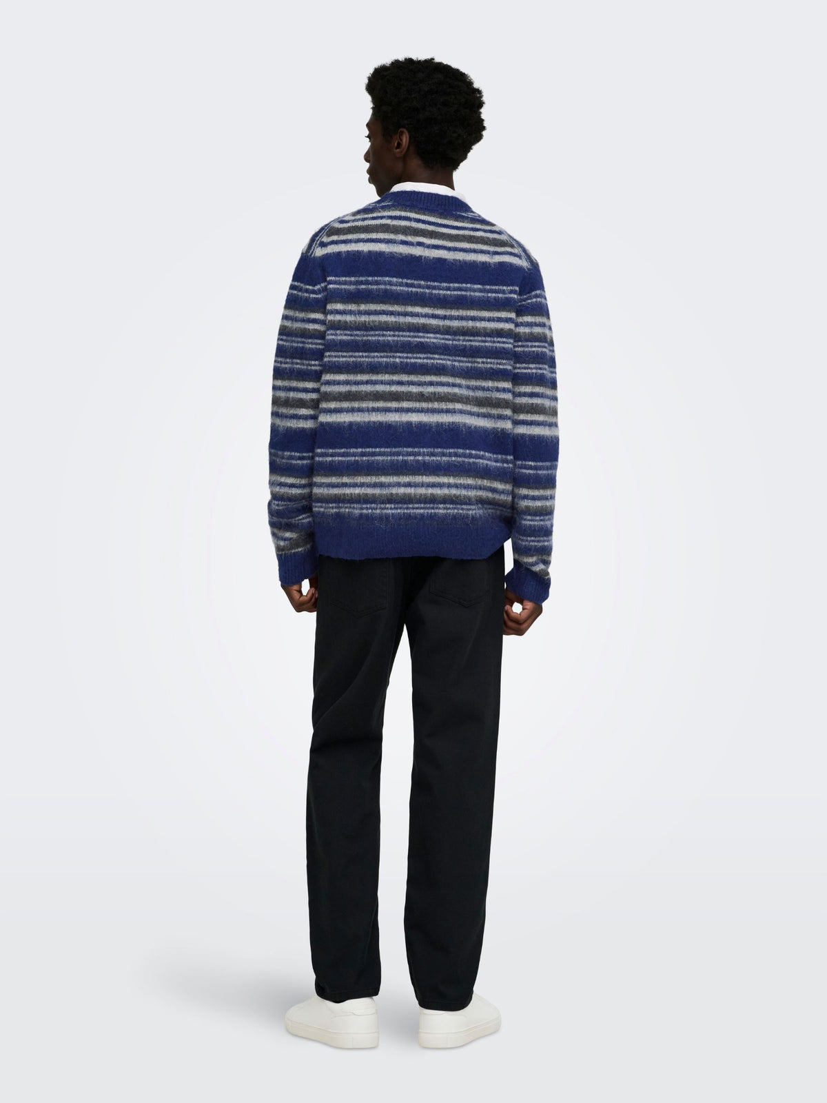 ONLY & SONS - Aiden Stripe Knit Sweater - 