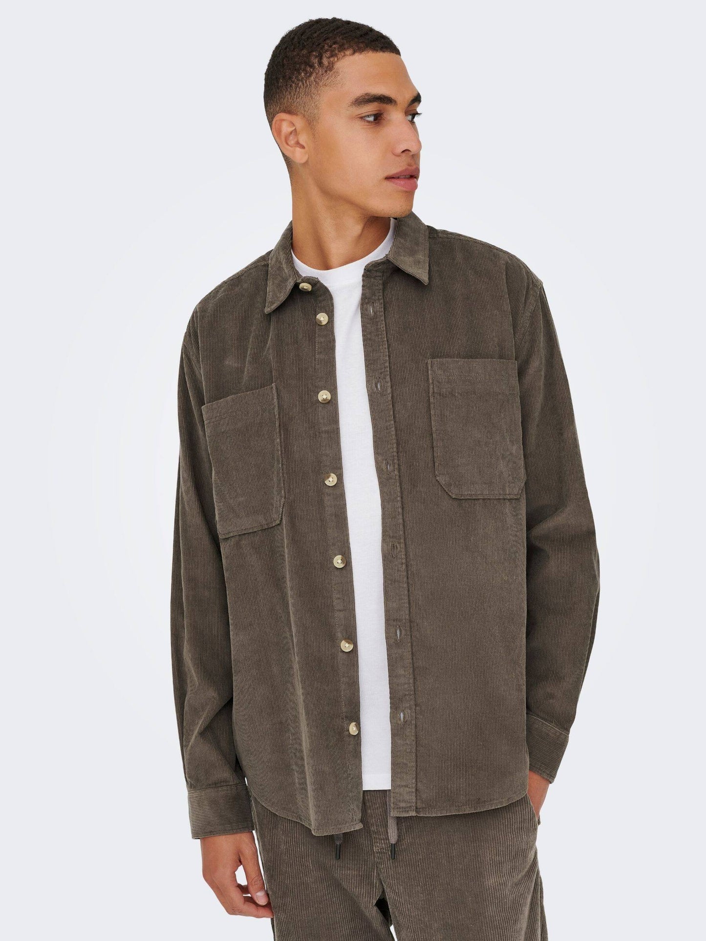 Alp Washed Corduroy Longsleeve Shirt
