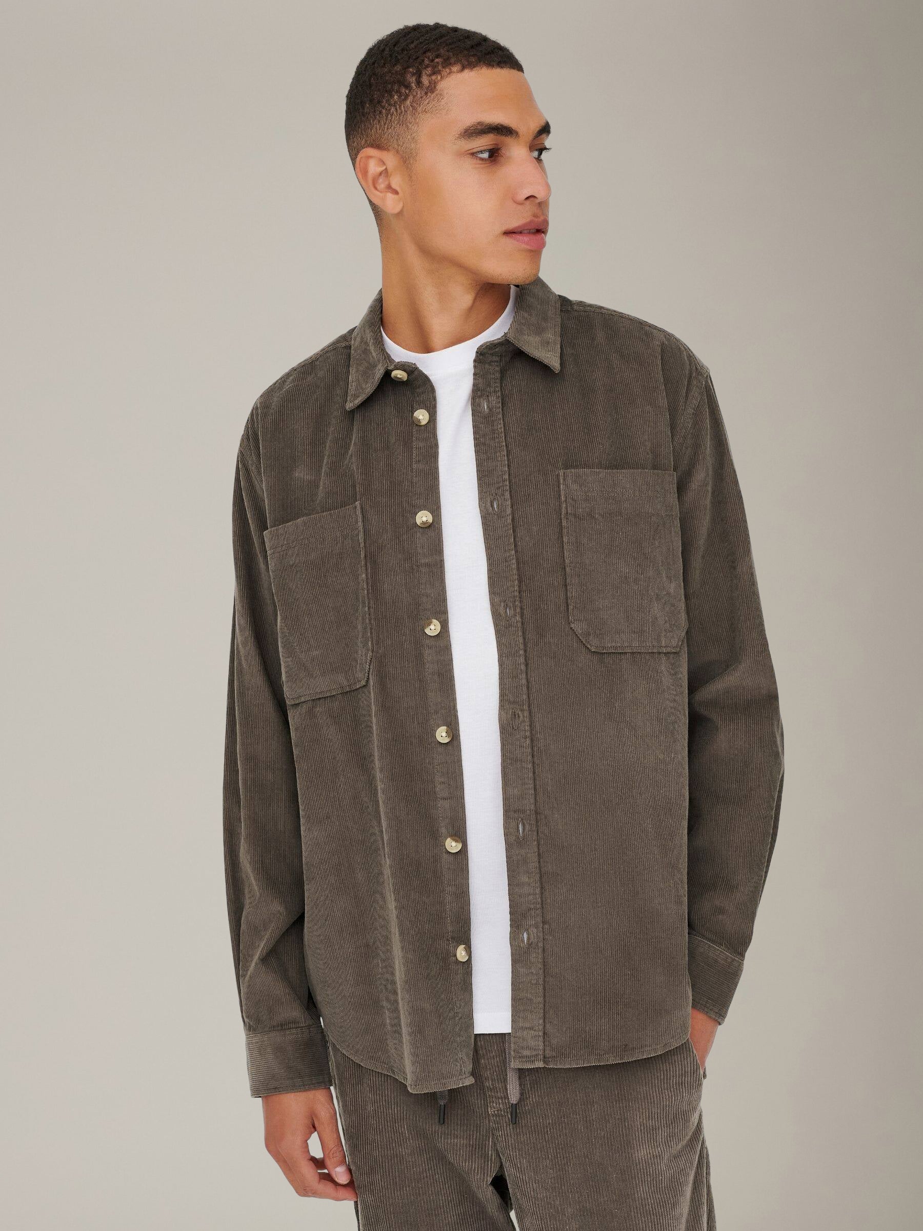 ONLY & SONS - Alp Washed Corduroy Longsleeve Shirt - 