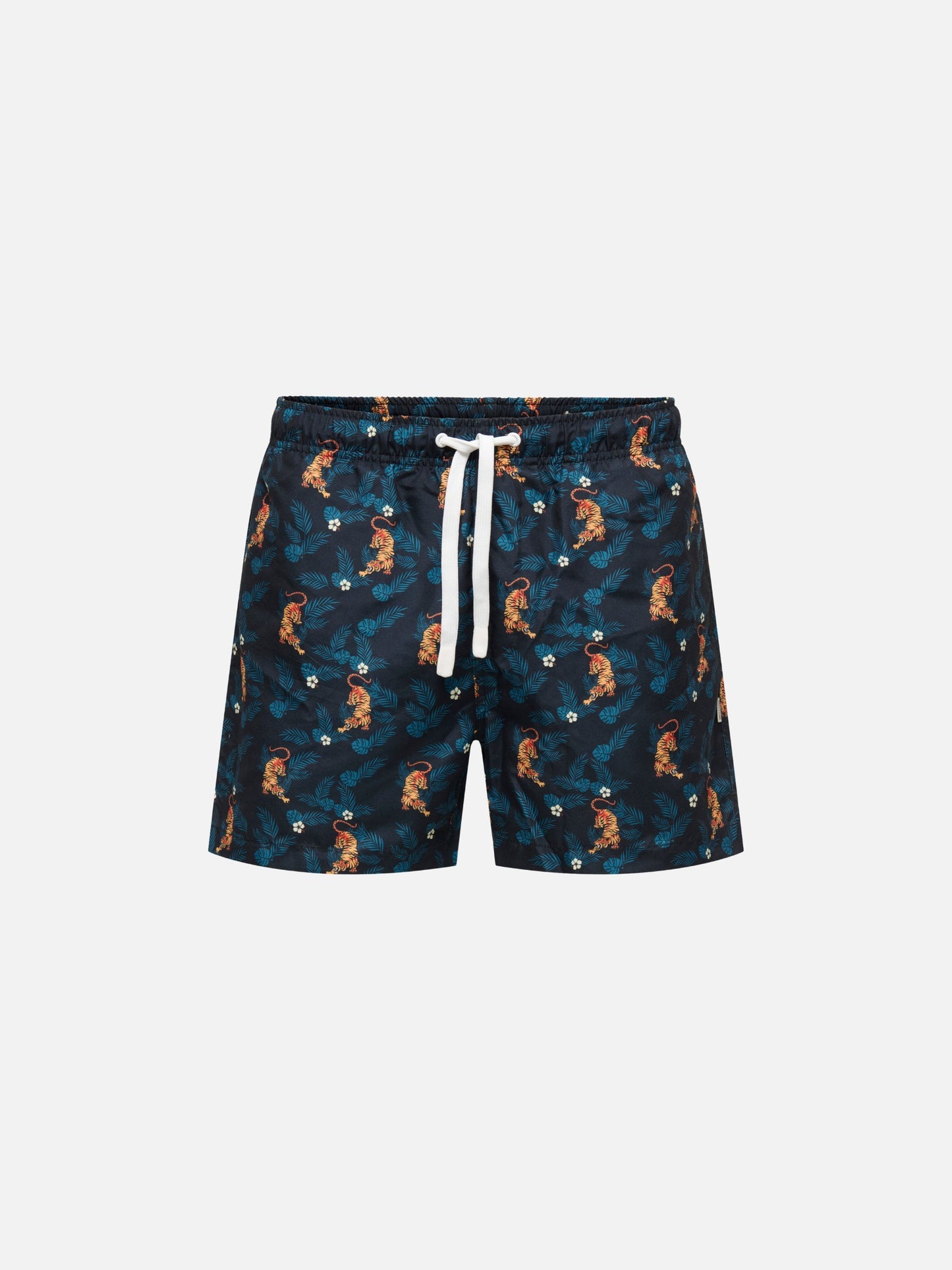 ONLY & SONS - Basile Printed Swim Shorts - Jet Black / Tiger