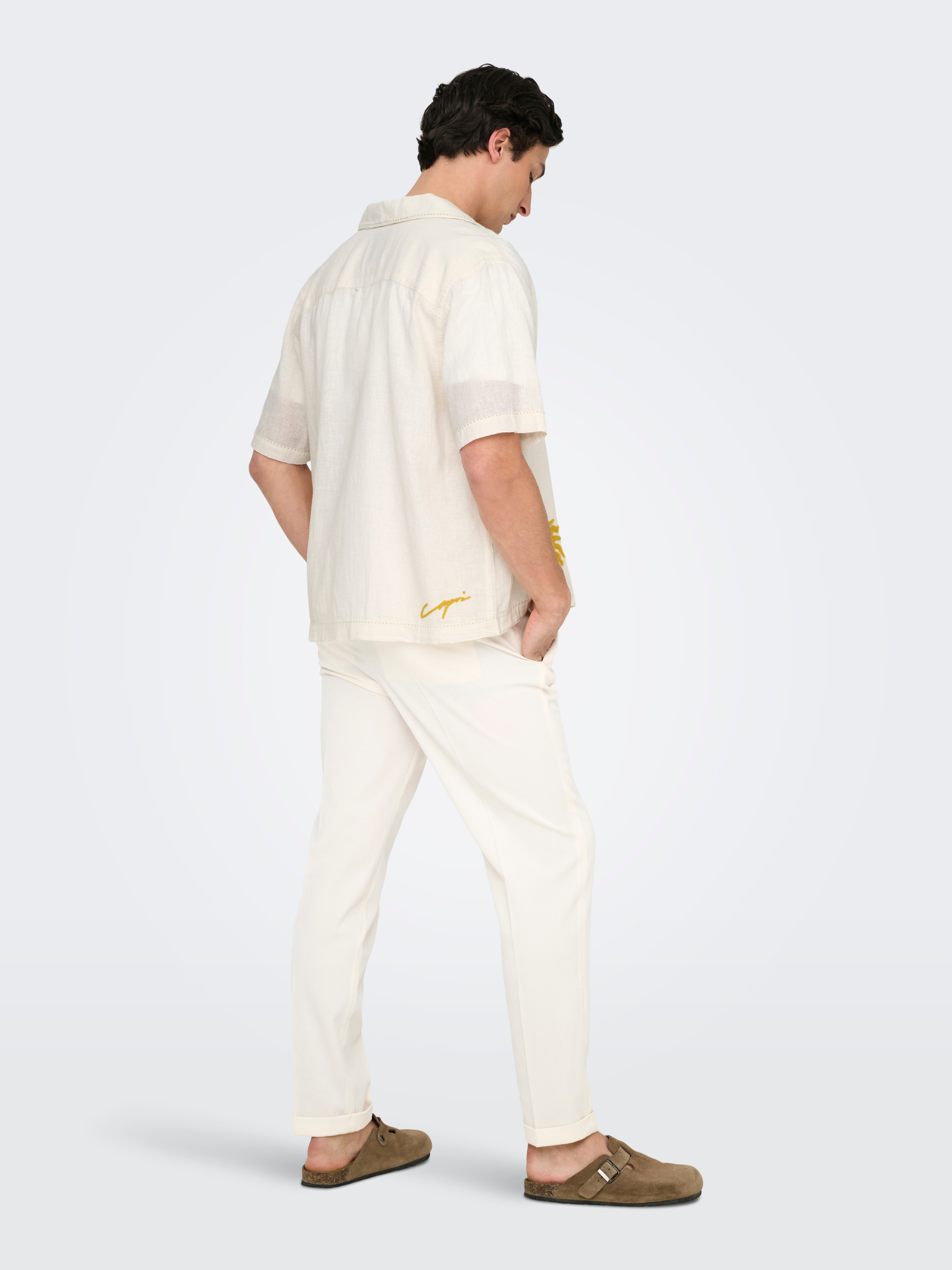 ONLY & SONS - Caidenly Embroidered Short Sleeve Shirt