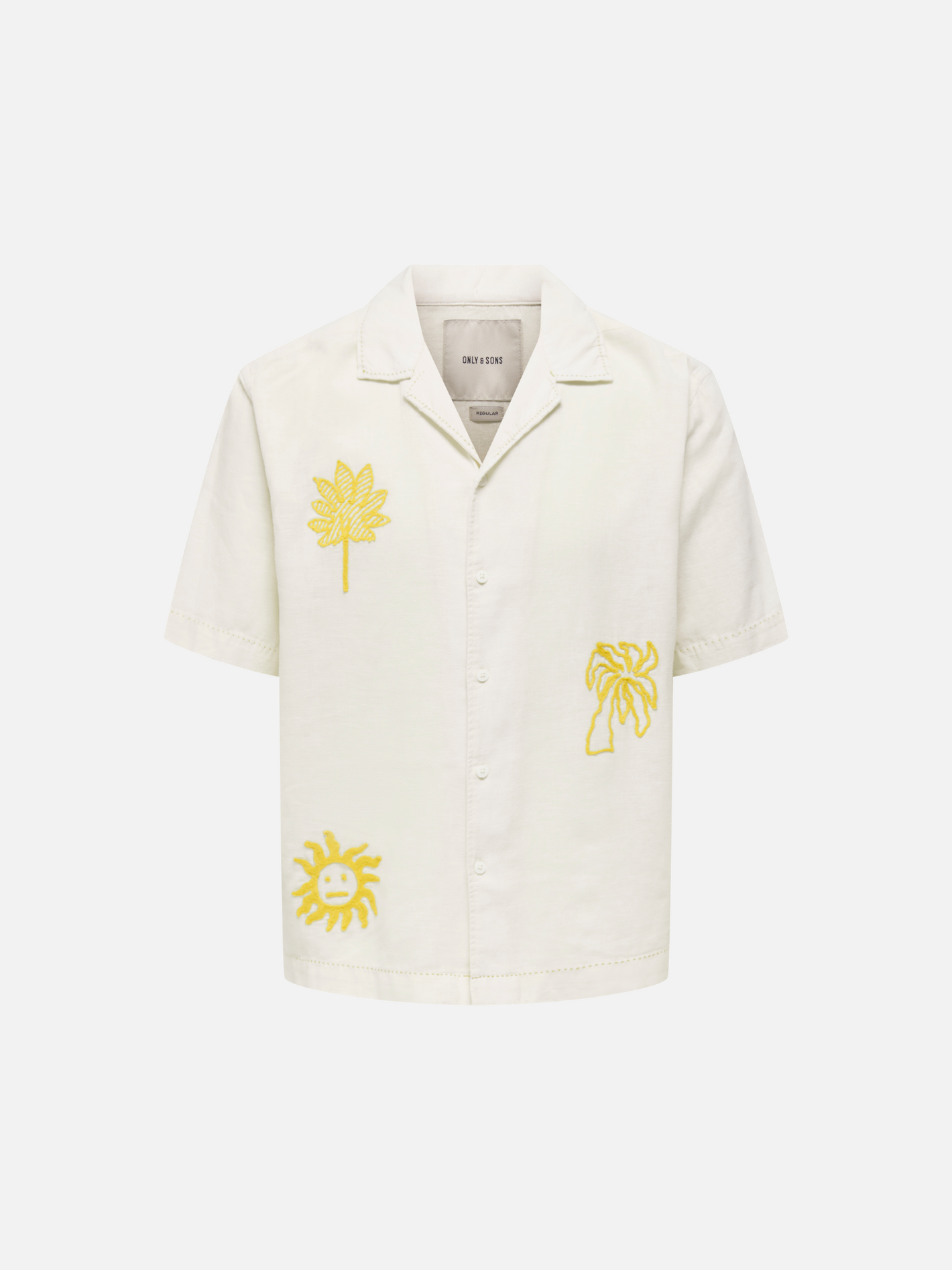 ONLY & SONS - Caidenly Embroidered Short Sleeve Shirt