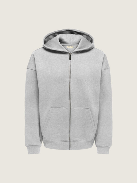 ONLY & SONS - Ceres Oversized Zip-Up Hoodie - 