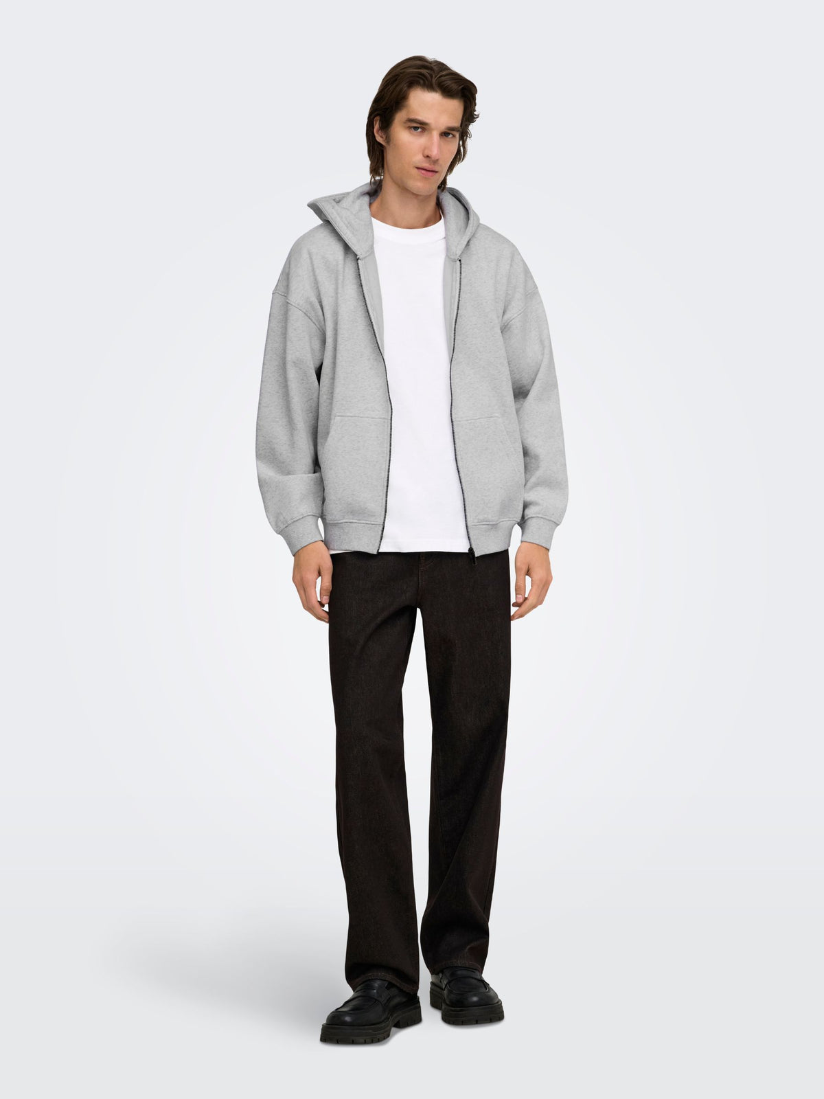 ONLY & SONS - Ceres Oversized Zip-Up Hoodie - 