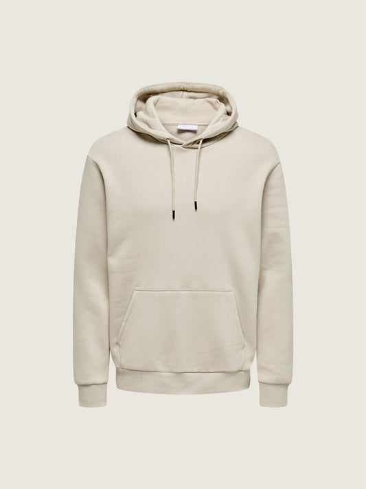 ONLY & SONS - Ceres Pullover Hoodie - Silver Lining