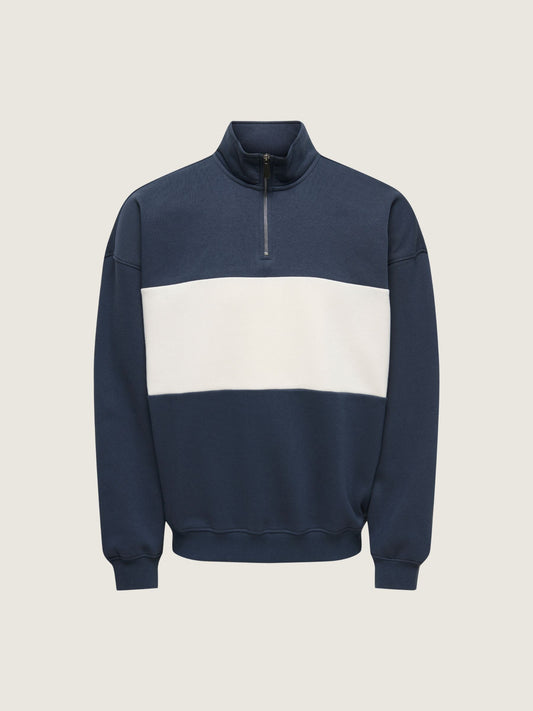 ONLY & SONS - Ceres Oversized Half-Zip Sweatshirt - 