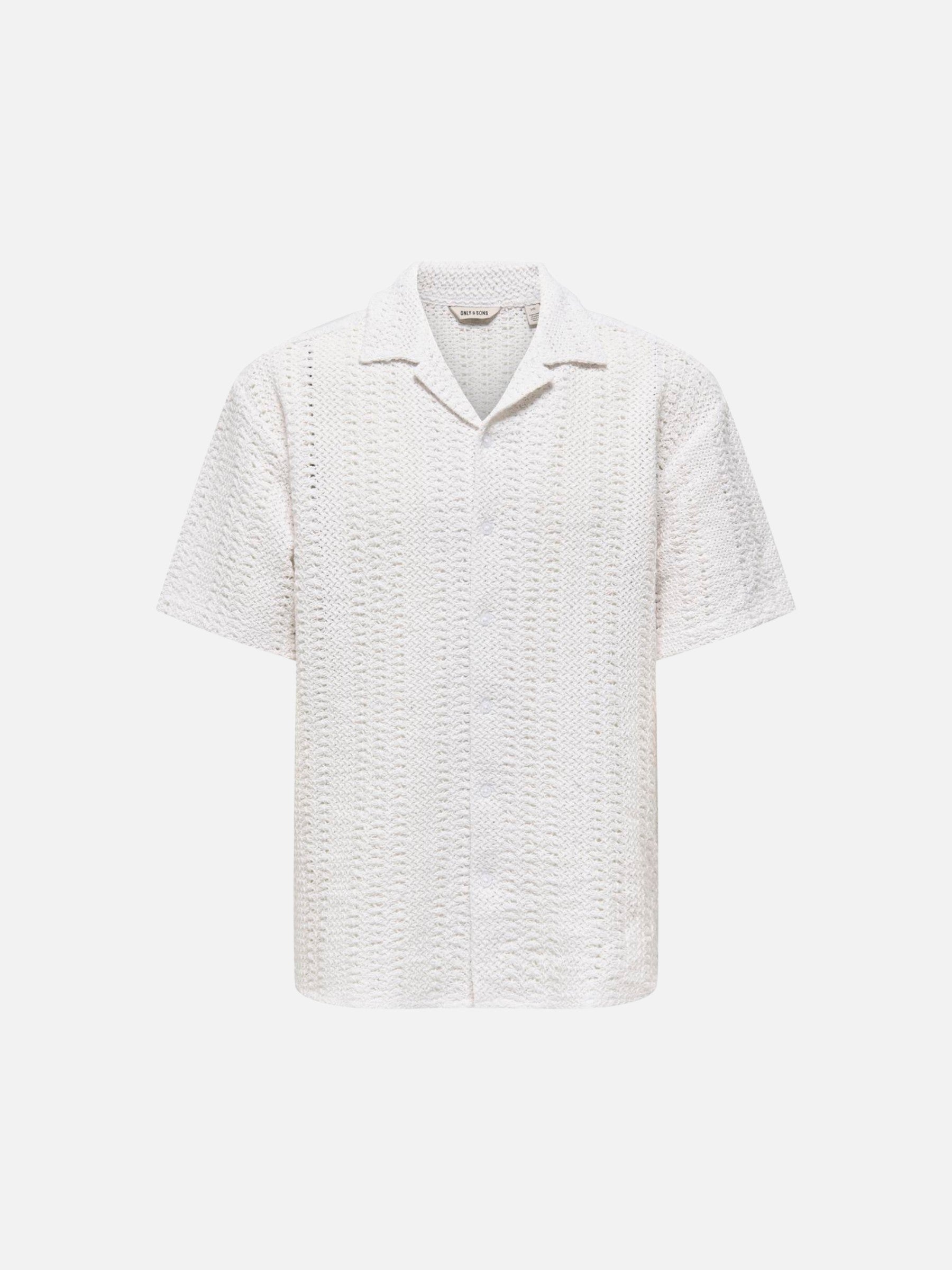 ONLY & SONS - Dani Crochet Shortsleeve Shirt - 