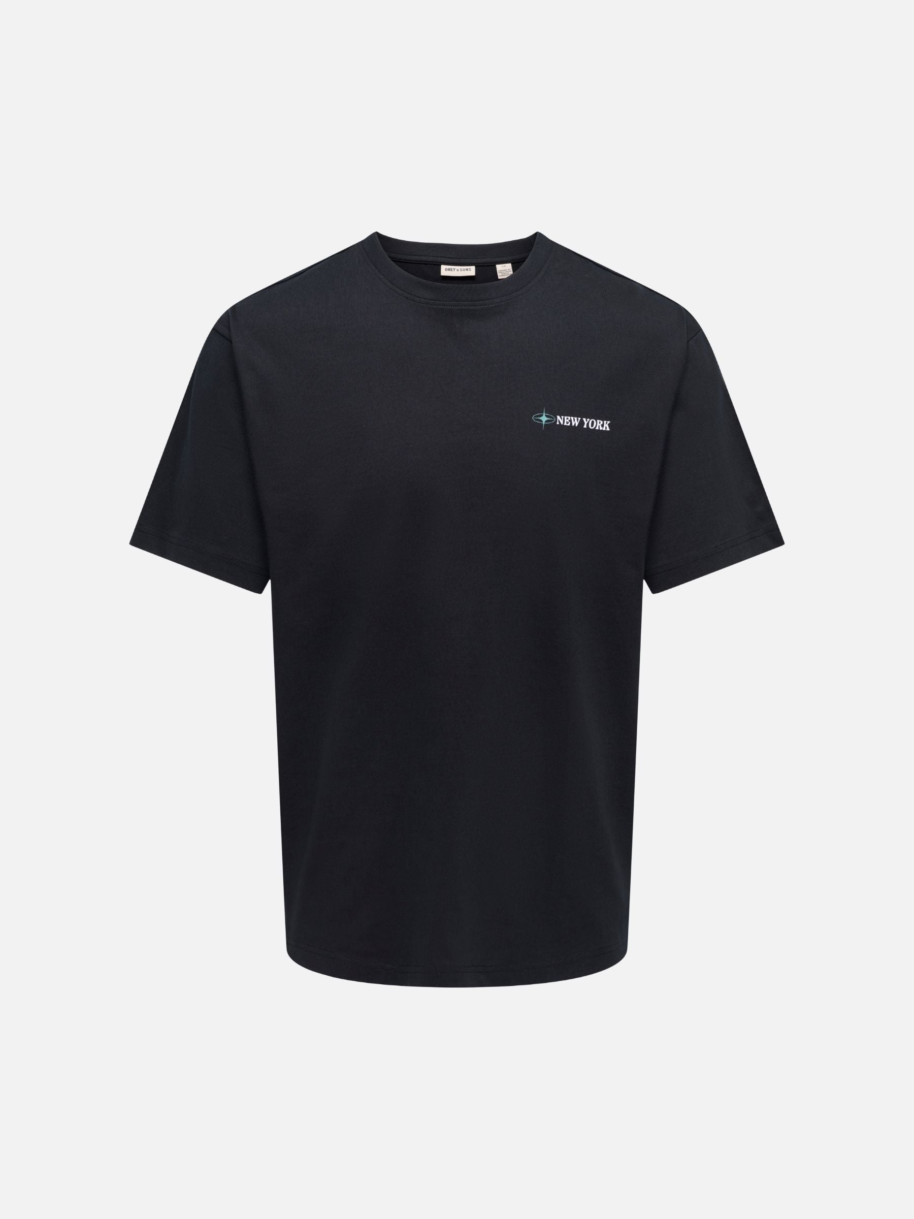 ONLY & SONS - Blueprint Graphic Shortsleeve T-Shirt - Black New York