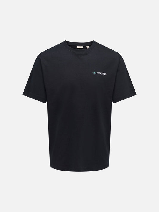 ONLY & SONS - Blueprint Graphic Shortsleeve T-Shirt - Black New York