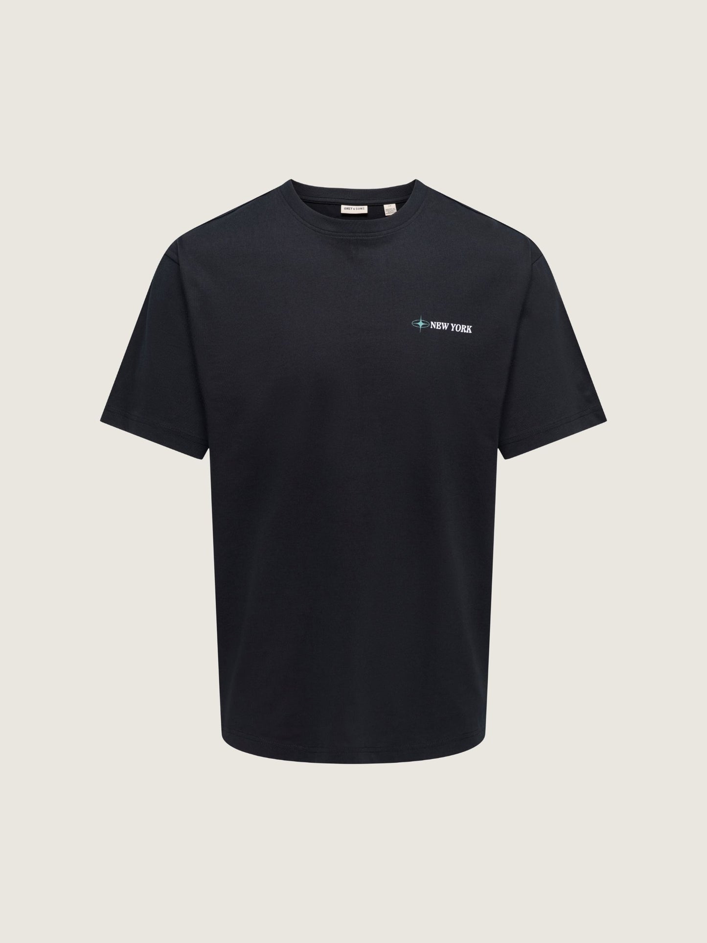 ONLY & SONS - Blueprint Graphic Shortsleeve T-Shirt - Black New York