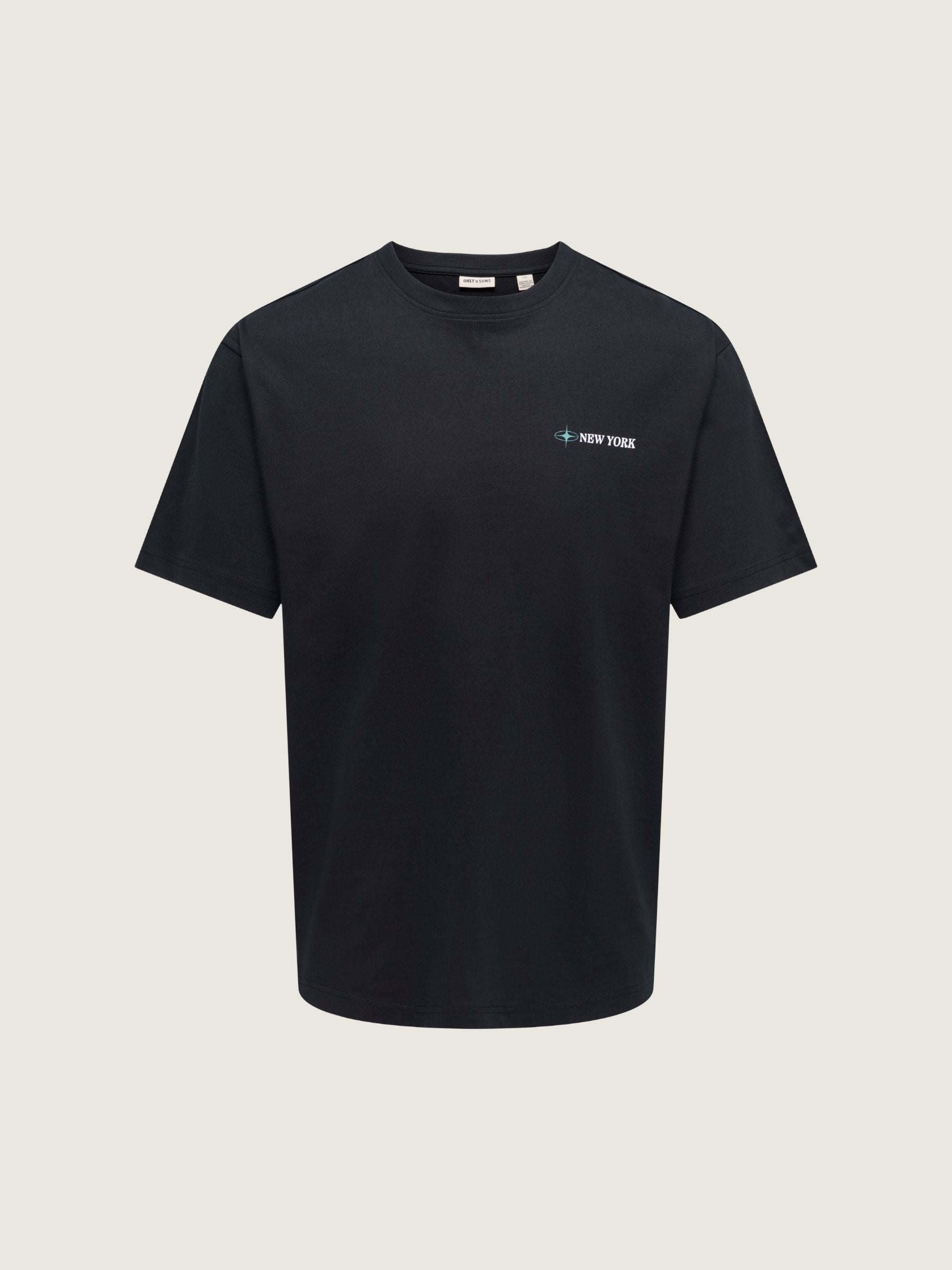 ONLY & SONS - Blueprint Graphic Shortsleeve T-Shirt - Black New York