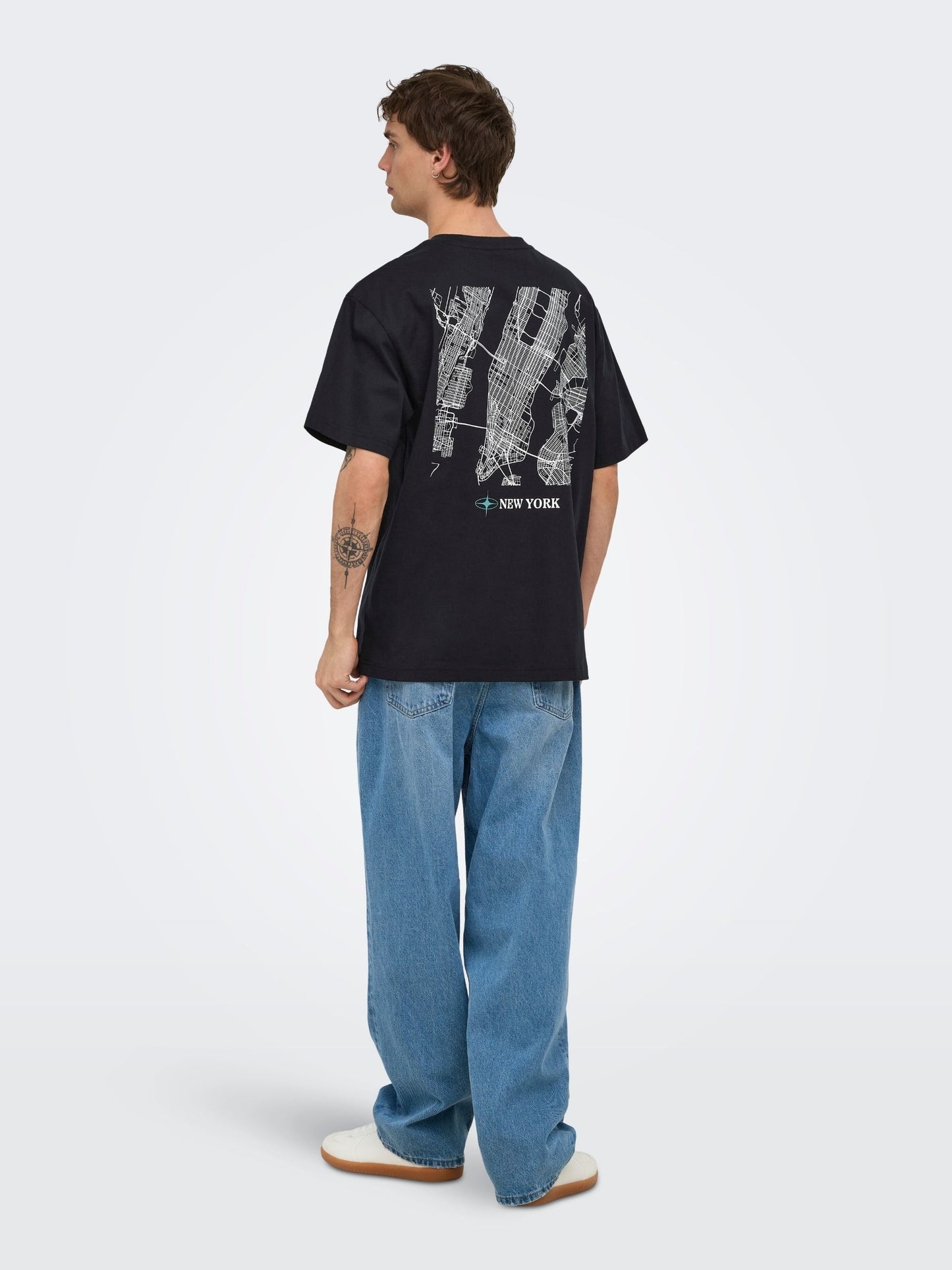 ONLY & SONS - Blueprint Graphic Shortsleeve T-Shirt - 
