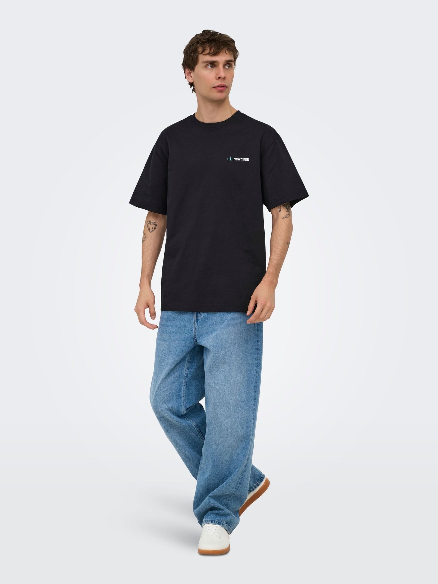 ONLY & SONS - Blueprint Graphic Shortsleeve T-Shirt - 