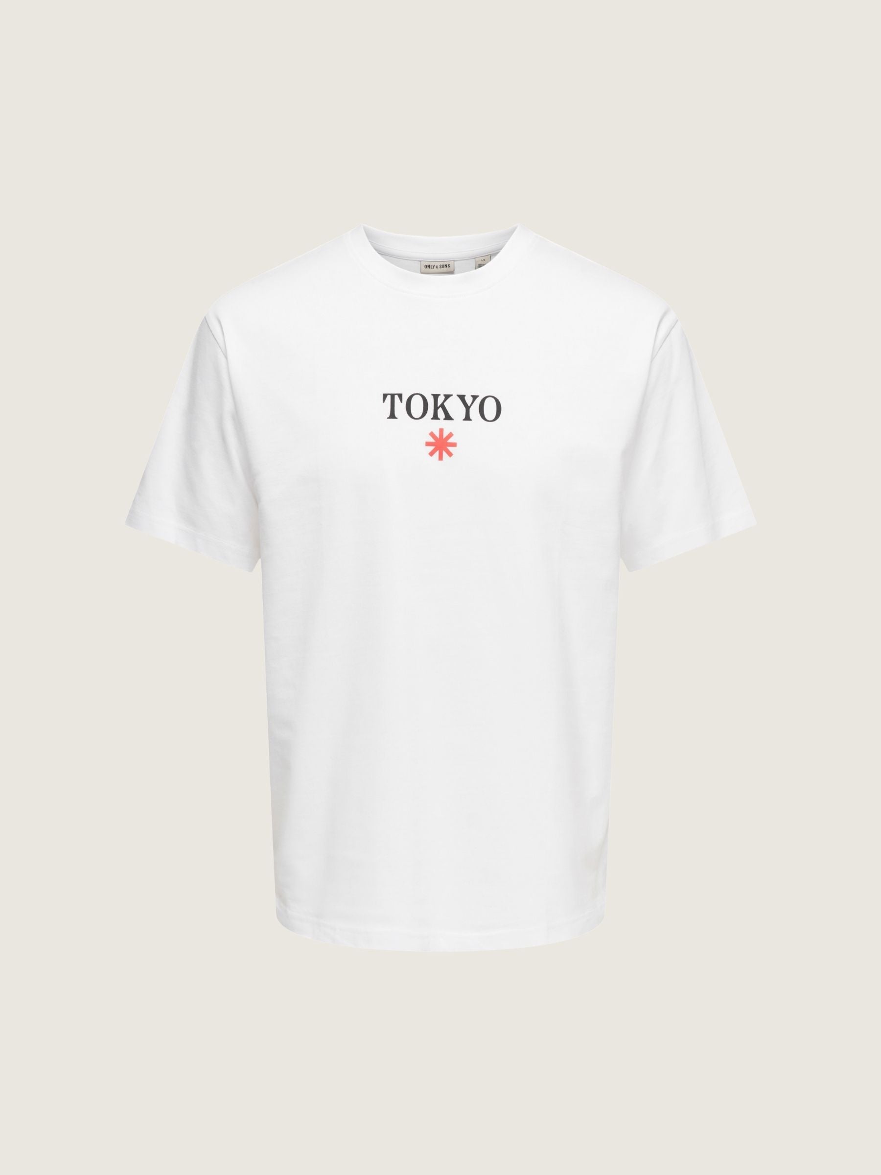 ONLY & SONS - Blueprint Graphic Shortsleeve T-Shirt - Bright White Tokyo