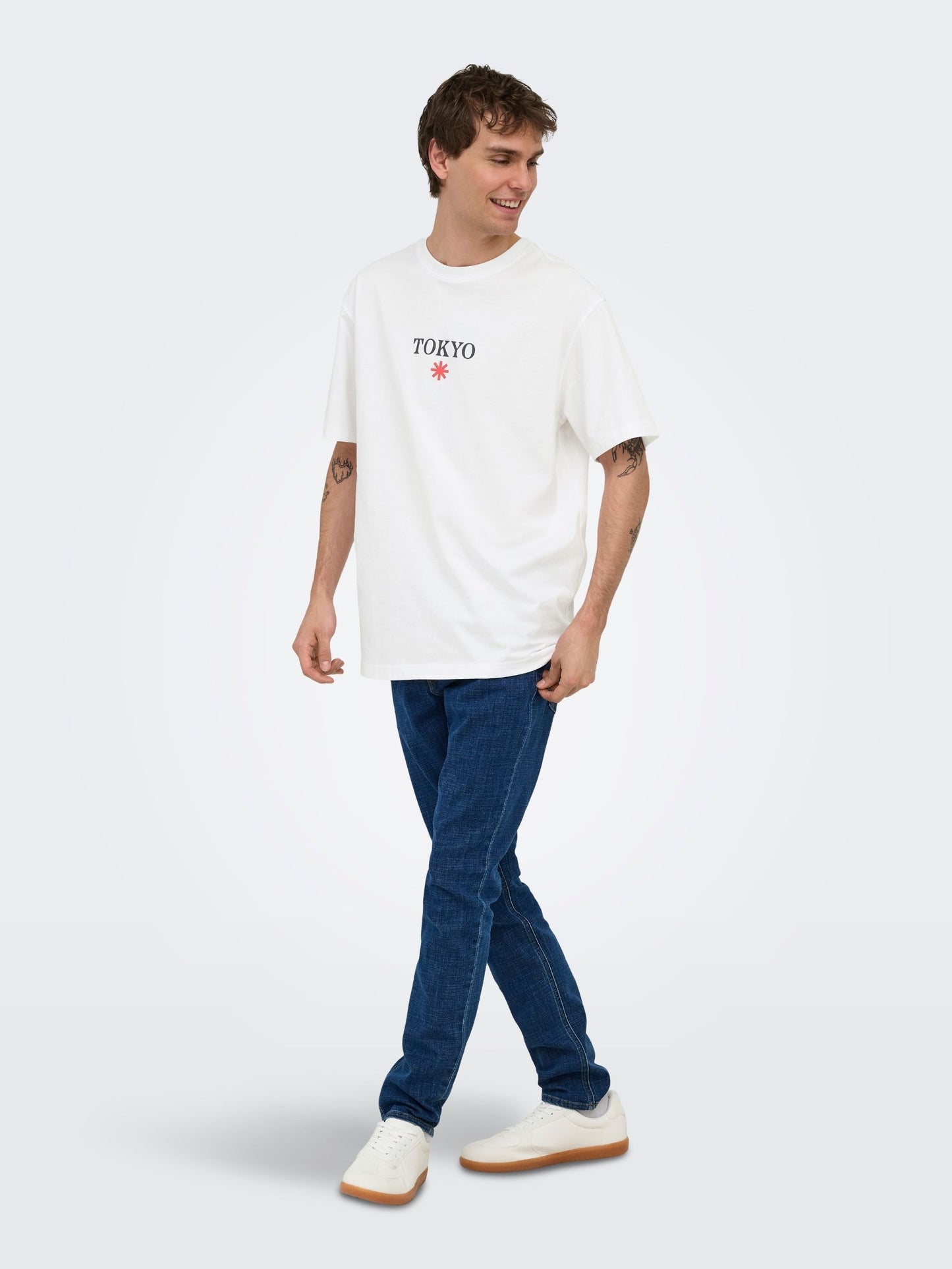 ONLY & SONS - Blueprint Graphic Shortsleeve T-Shirt - 
