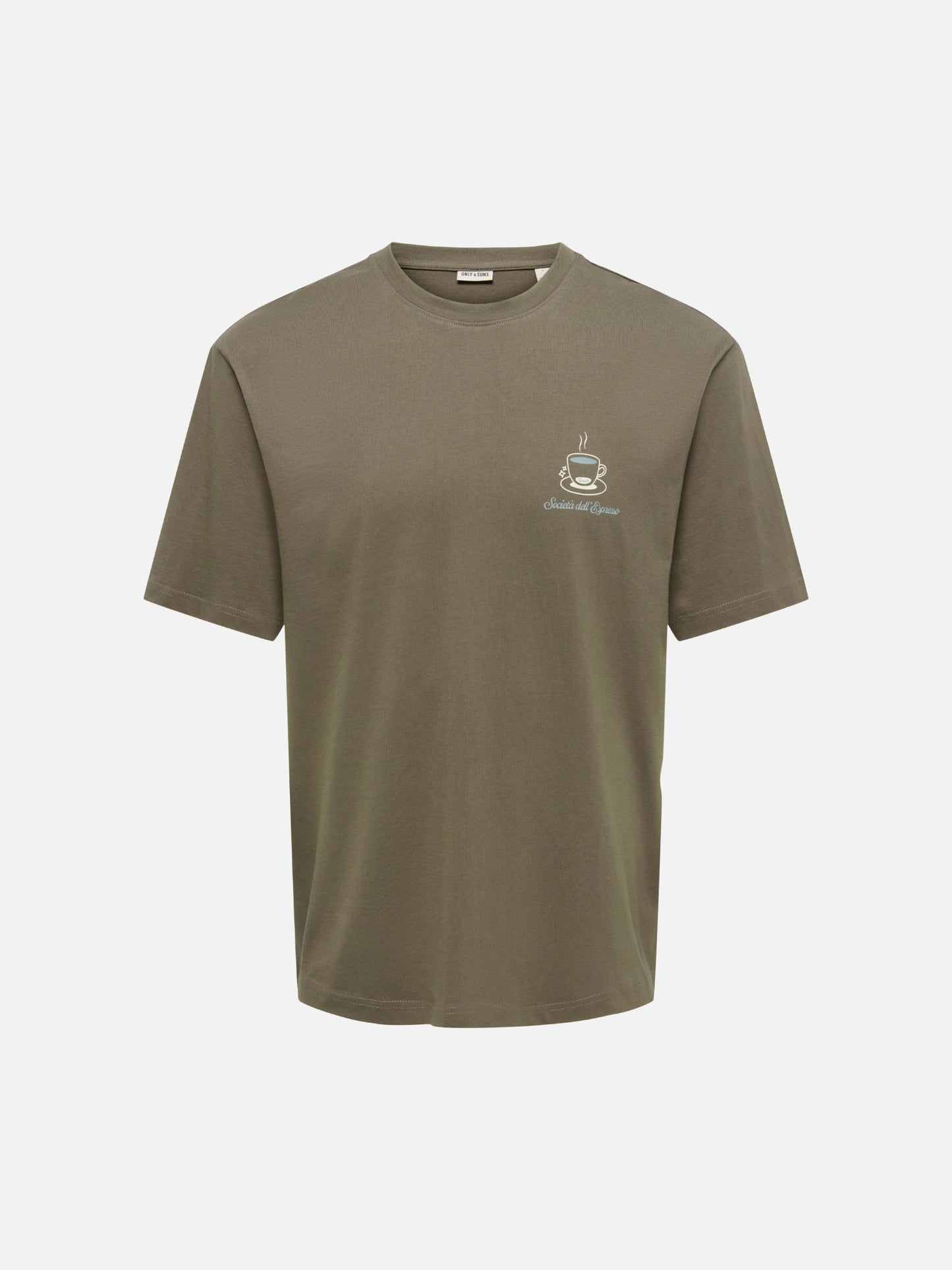 ONLY & SONS - Fred Marco Relaxed Graphic Shortsleeve T-Shirt - Canteen Expresso