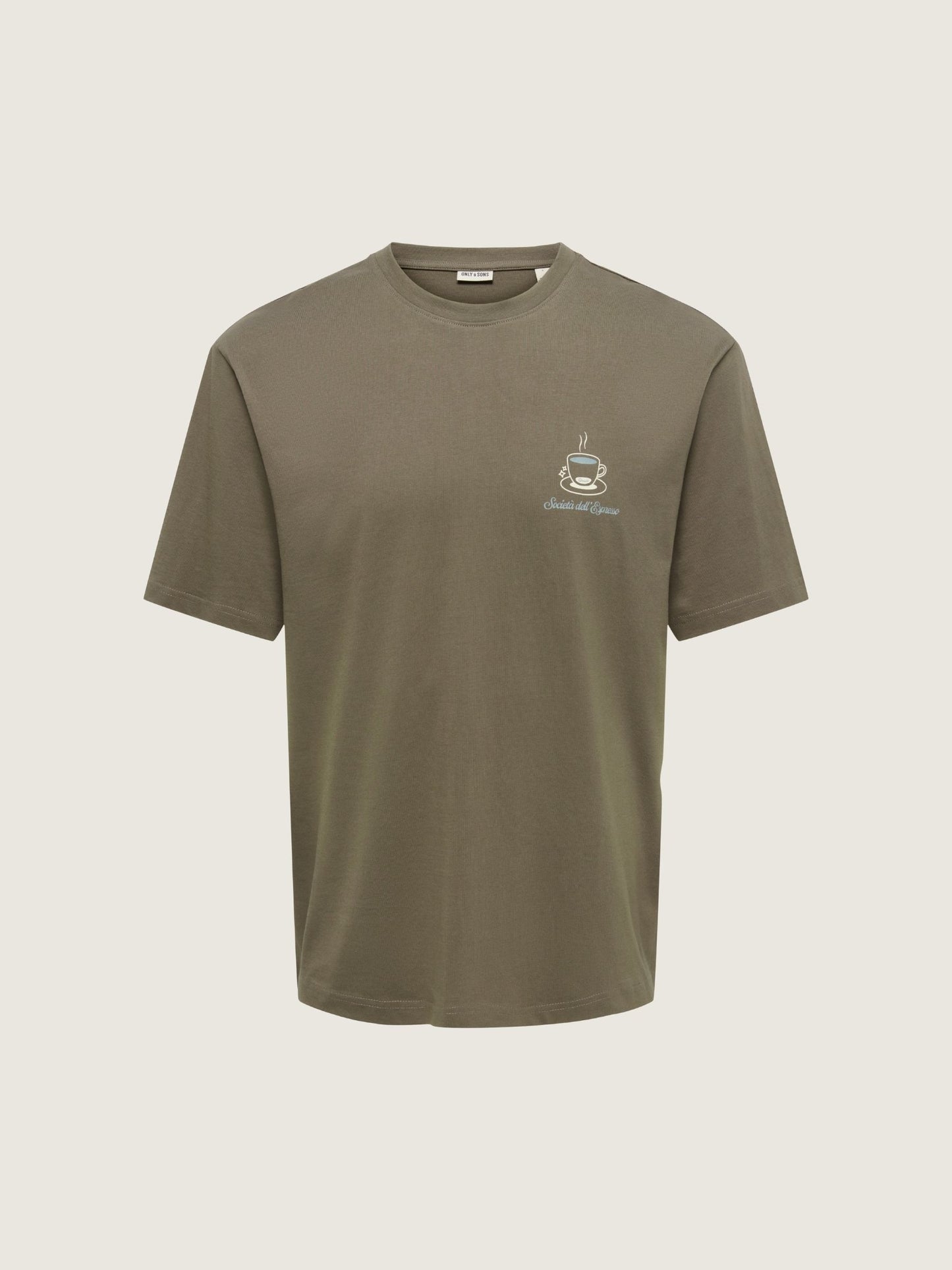 ONLY & SONS - Fred Marco Relaxed Graphic Shortsleeve T-Shirt - Canteen Expresso