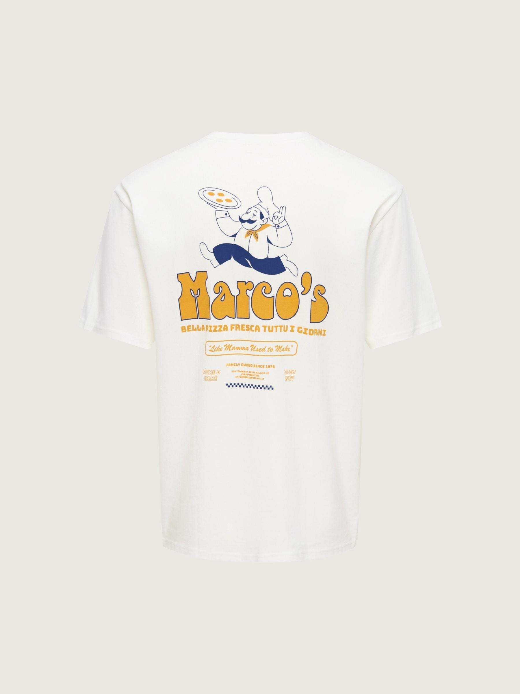 ONLY & SONS - Fred Marco Relaxed Graphic Shortsleeve T-Shirt - 