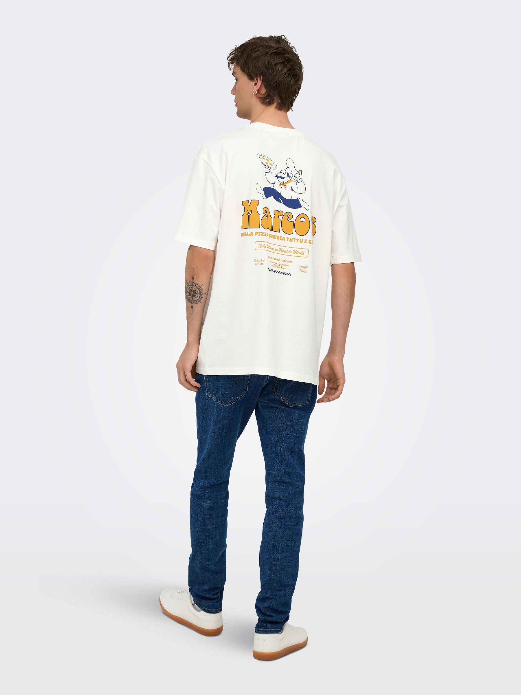 ONLY & SONS - Fred Marco Relaxed Graphic Shortsleeve T-Shirt - 