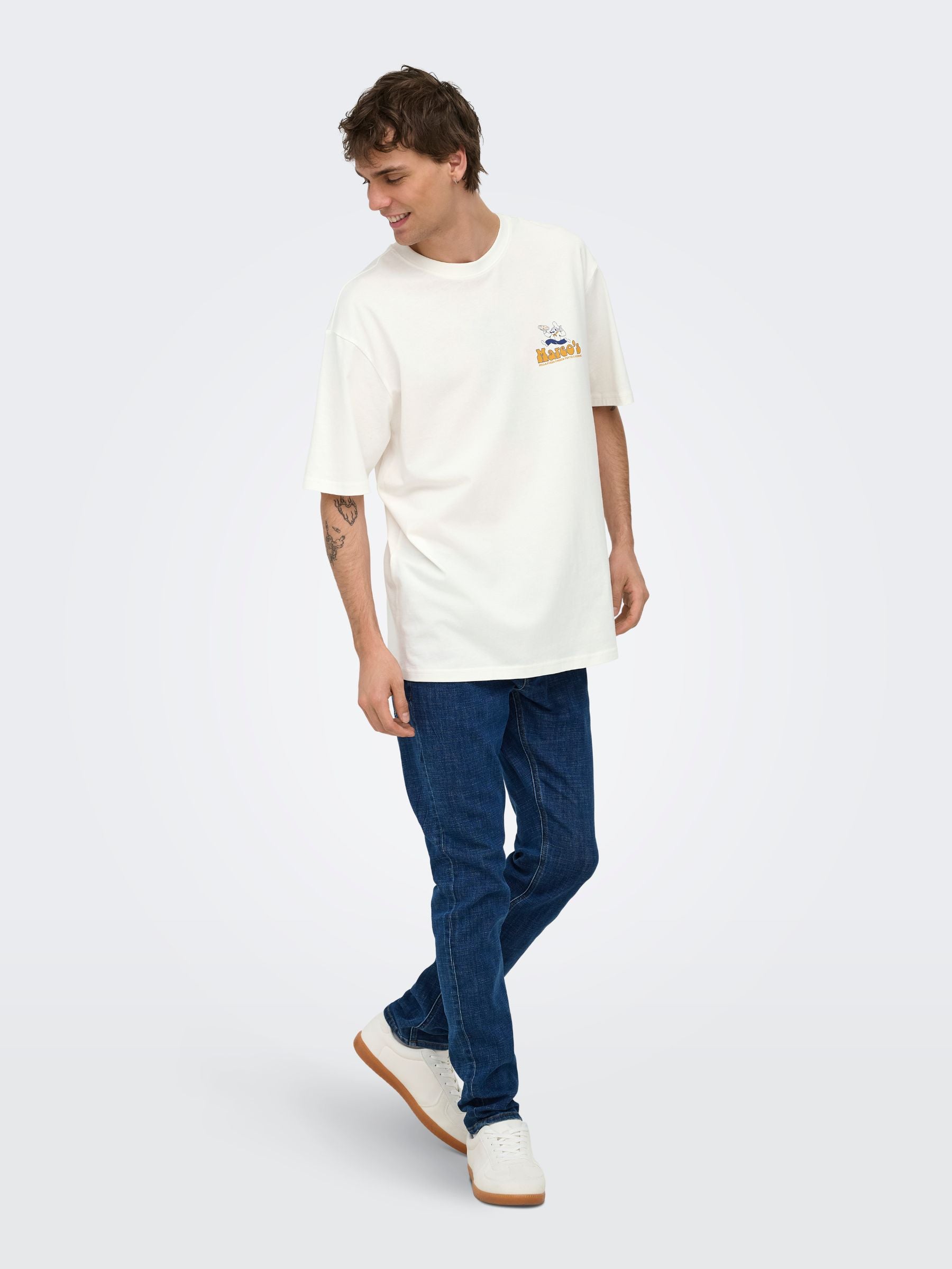 ONLY & SONS - Fred Marco Relaxed Graphic Shortsleeve T-Shirt - 