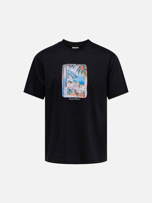 ONLY & SONS - Fred Painting Graphic Shortsleeve T-Shirt - Black Breeze