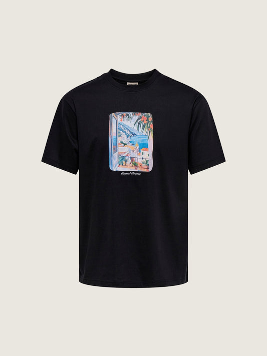 ONLY & SONS - Fred Painting Graphic Shortsleeve T-Shirt - Black Breeze