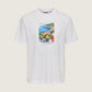ONLY & SONS - Fred Painting Graphic Shortsleeve T-Shirt - White Squeeze