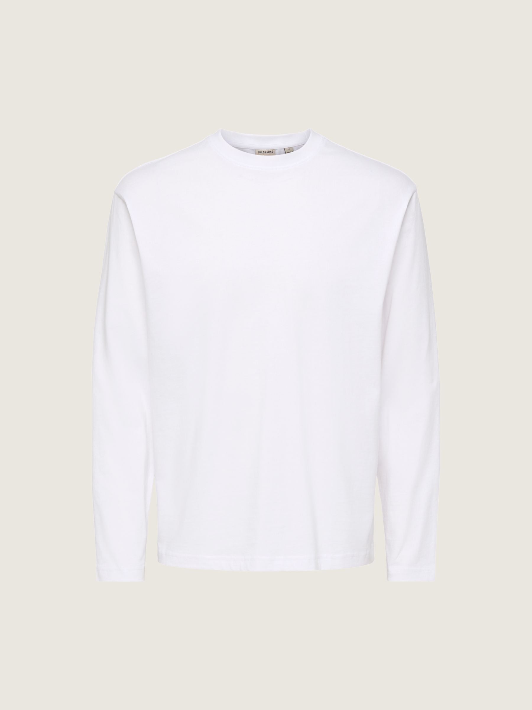 ONLY & SONS - Fred Relaxed Longsleeve T-Shirt - Bright White
