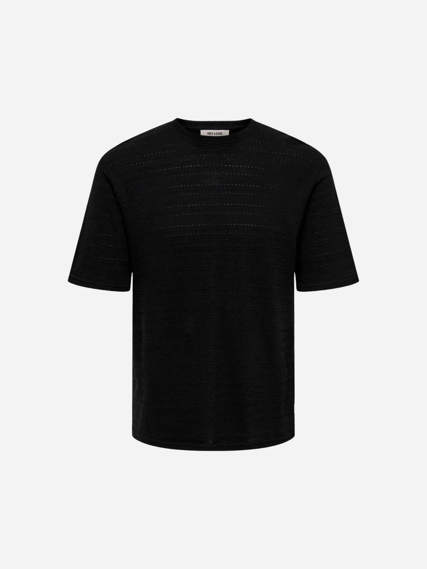 ONLY & SONS - Givo Crewneck Knit T-Shirt - Black