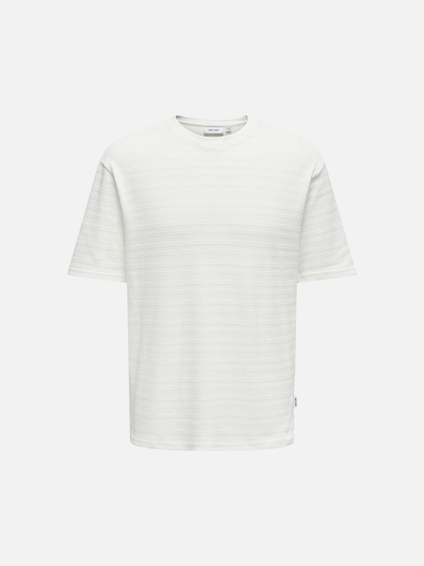 ONLY & SONS - Givo Crewneck Knit T-Shirt - Cloud Dancer