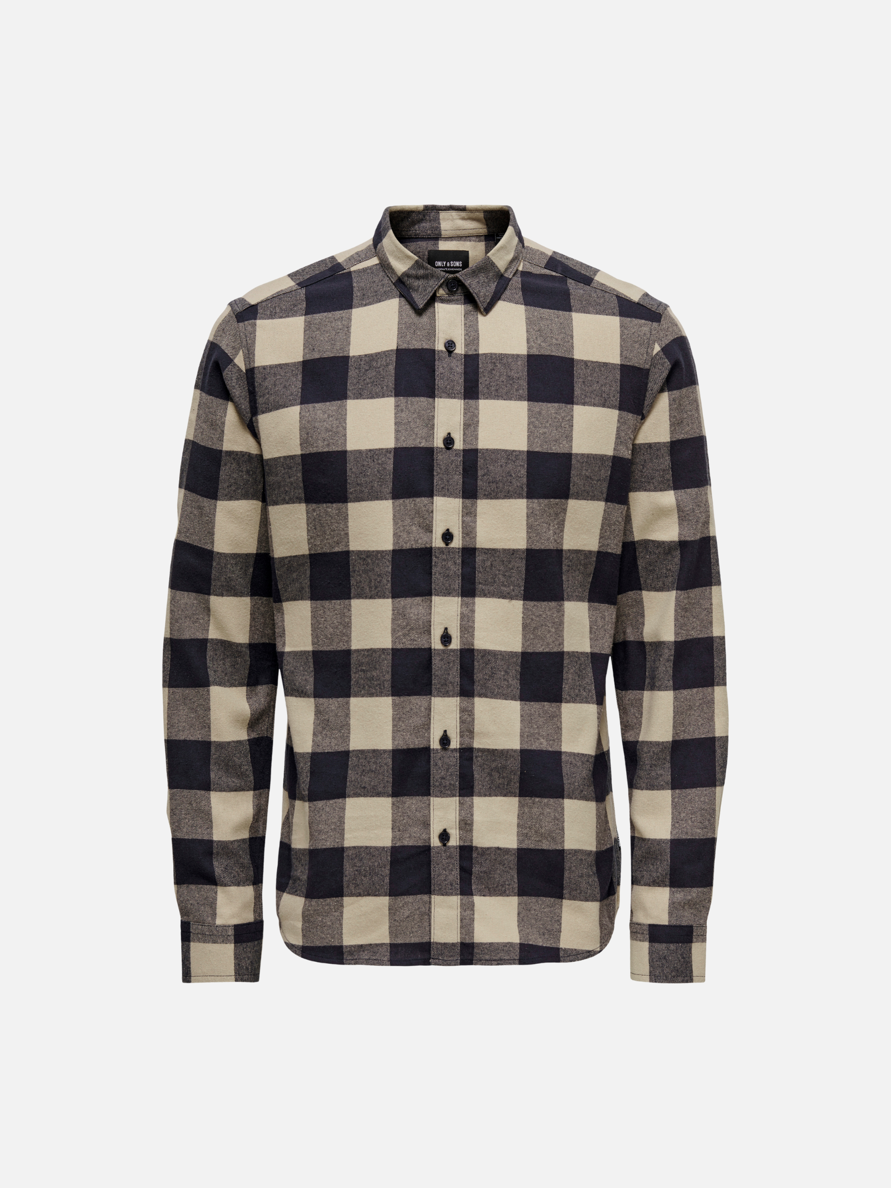 ONLY & SONS - Gudmund Longsleeve Checked Shirt - Dark Navy