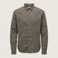 ONLY & SONS - Gudmund Longsleeve Checked Shirt - Walnut / Jet Black