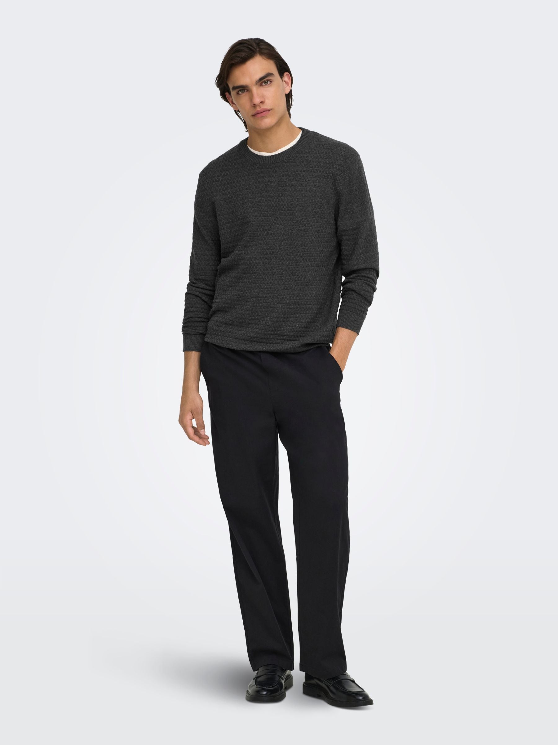 ONLY & SONS - Loui Structure Knit Sweater - 